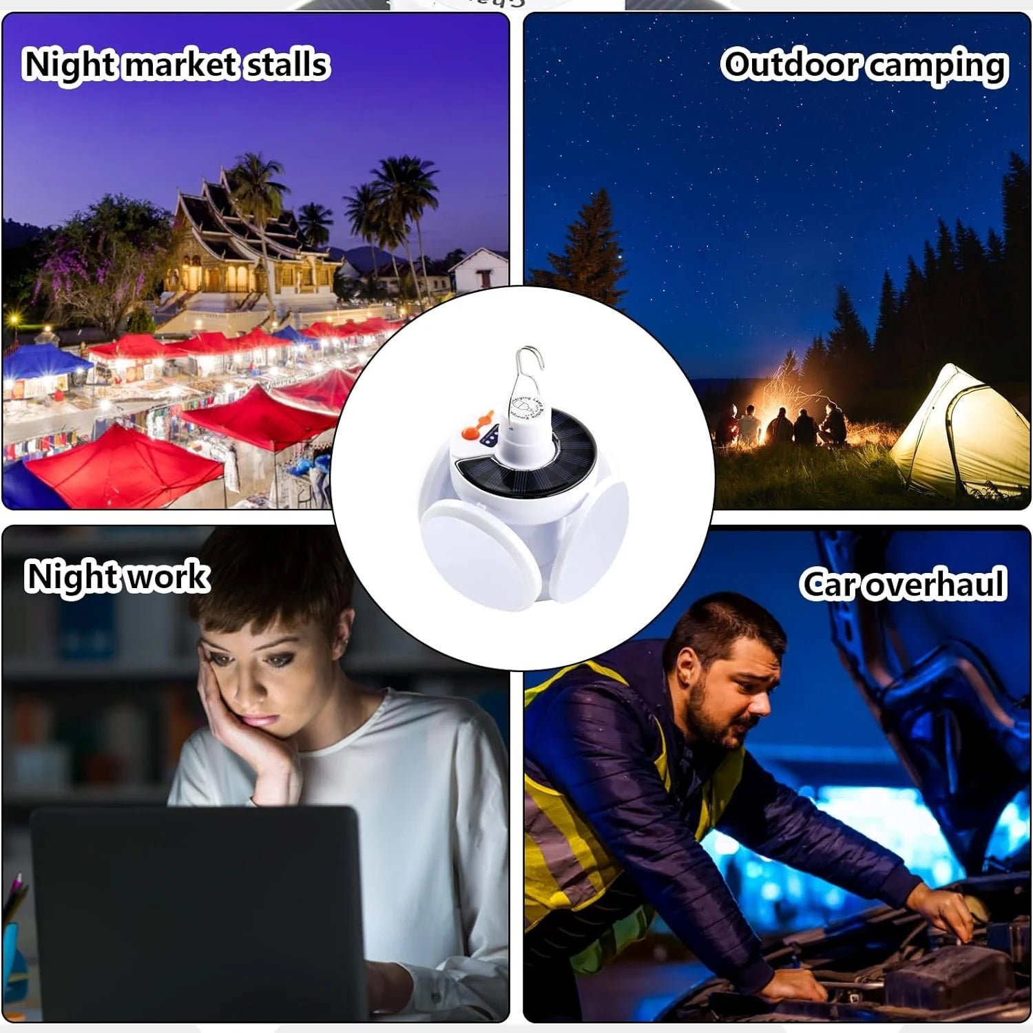 Solar Garden LED Ground Lights – Decorative 2 Pc Set - Image 4