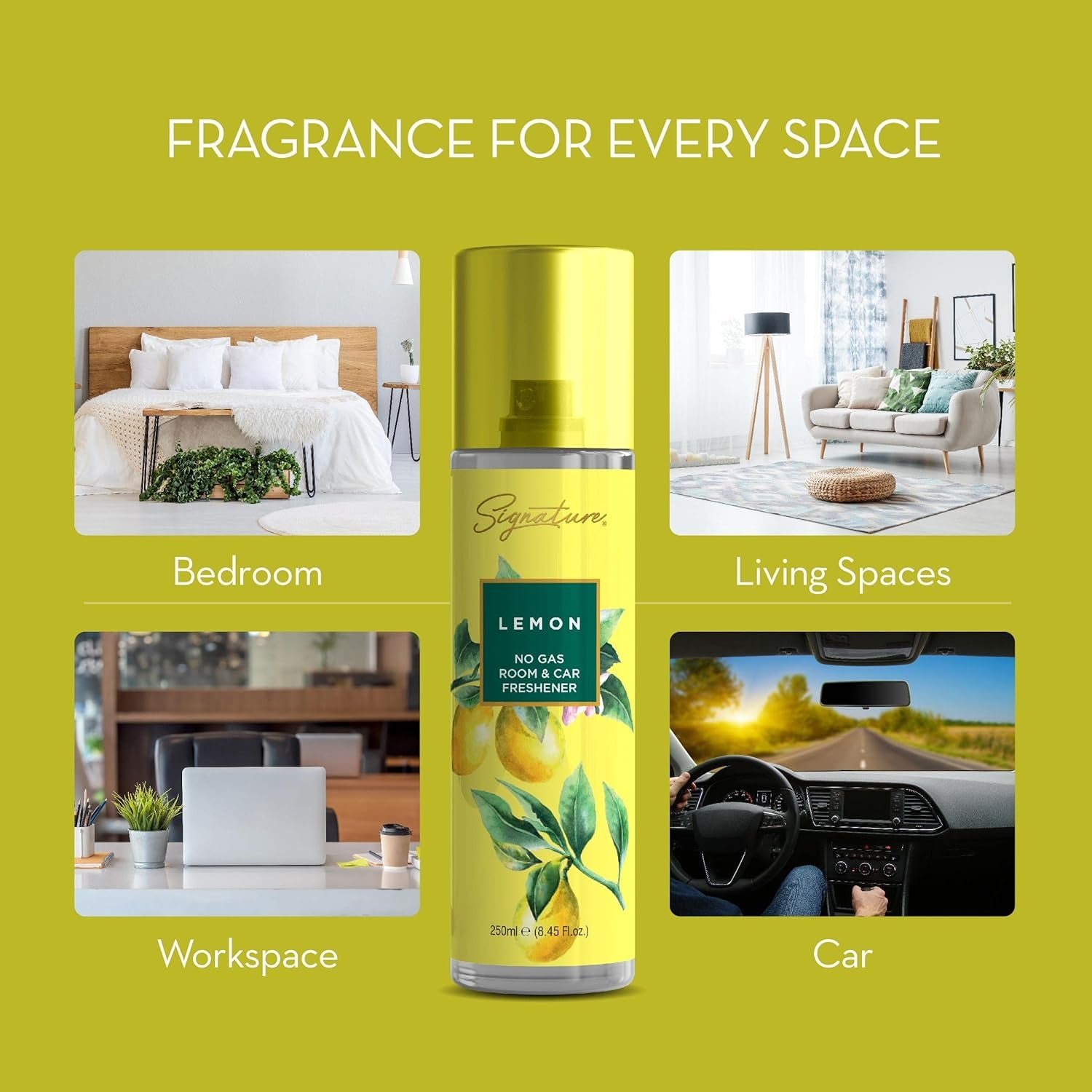 Lemon Room & Car Freshener Spray – Long-Lasting Citrus Fragrance - Image 3