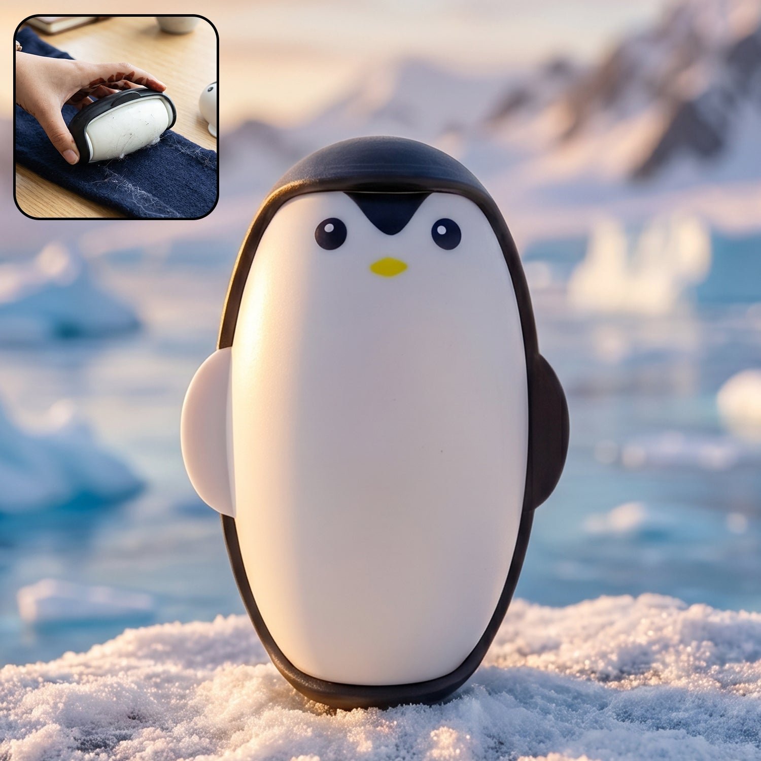 Reusable Penguin Lint Roller – Eco-friendly & Compact Cleaning Solution - Image 3