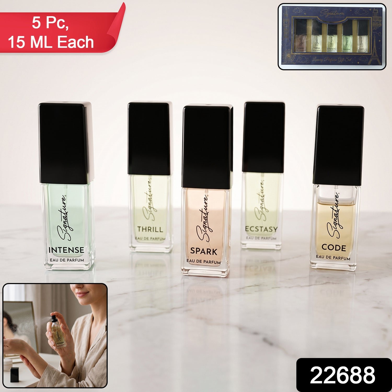 Luxury Perfume Gift Set – 5 Long-Lasting Eau de Parfums in Travel Size - Image 2