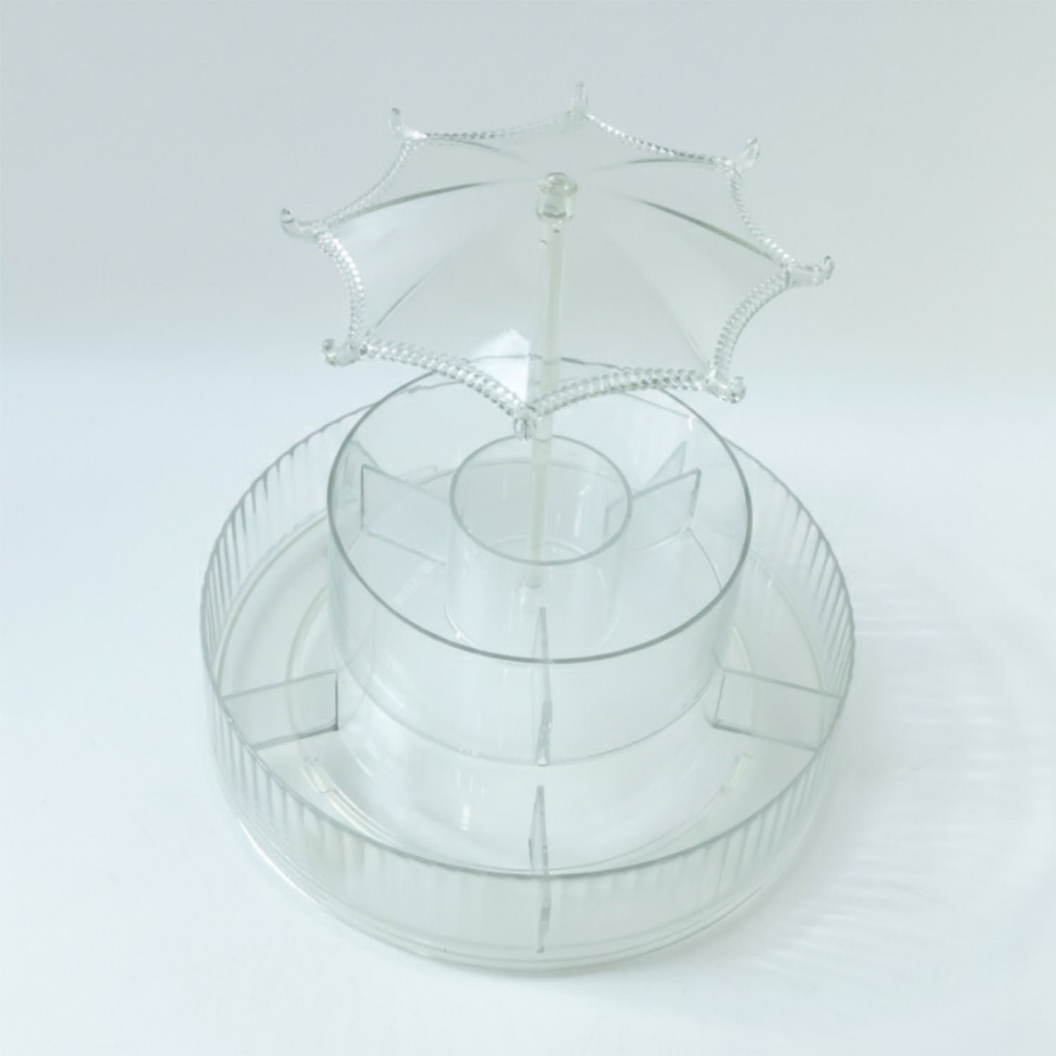 Rotating Makeup Organizer Stand – 360° Multi-Layer Vanity Storage - Image 4