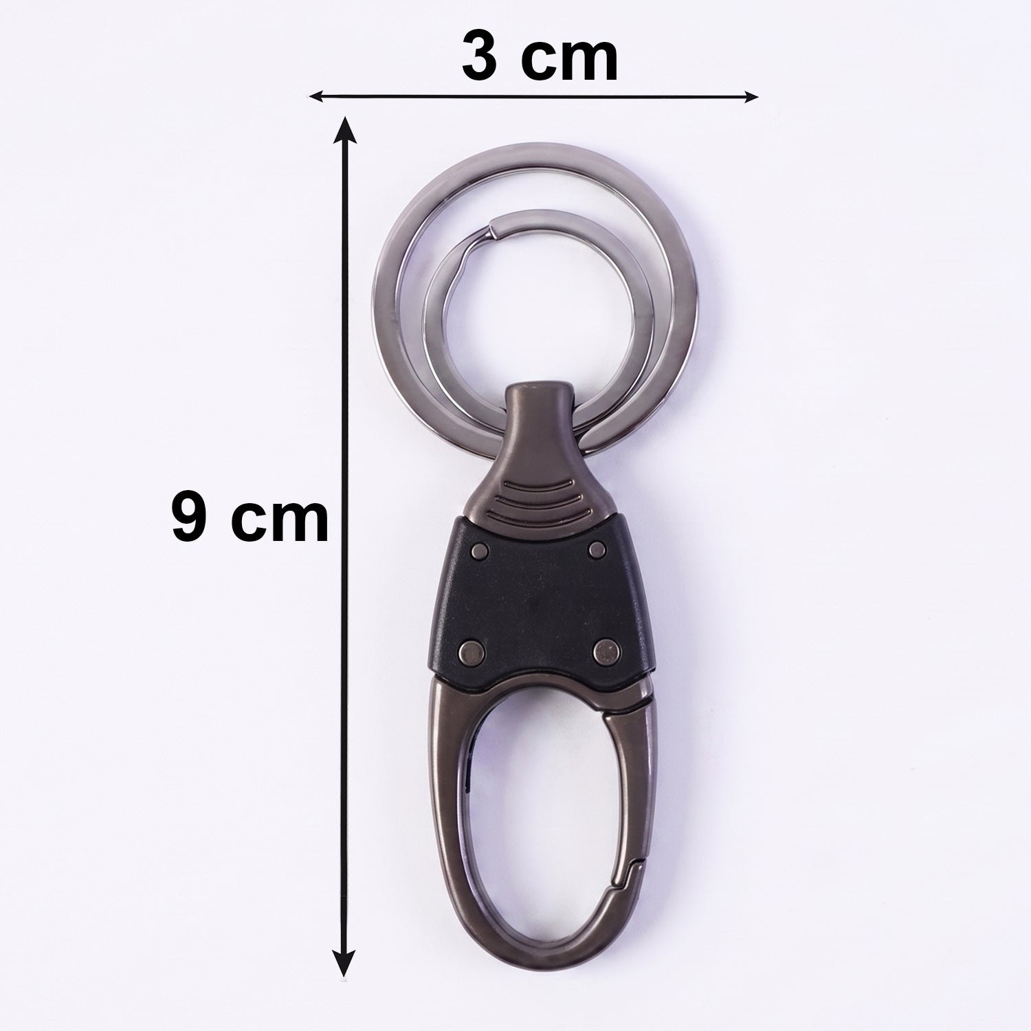 Metal Key Holder – Durable Dual Ring with Rotating Swivel - Image 6