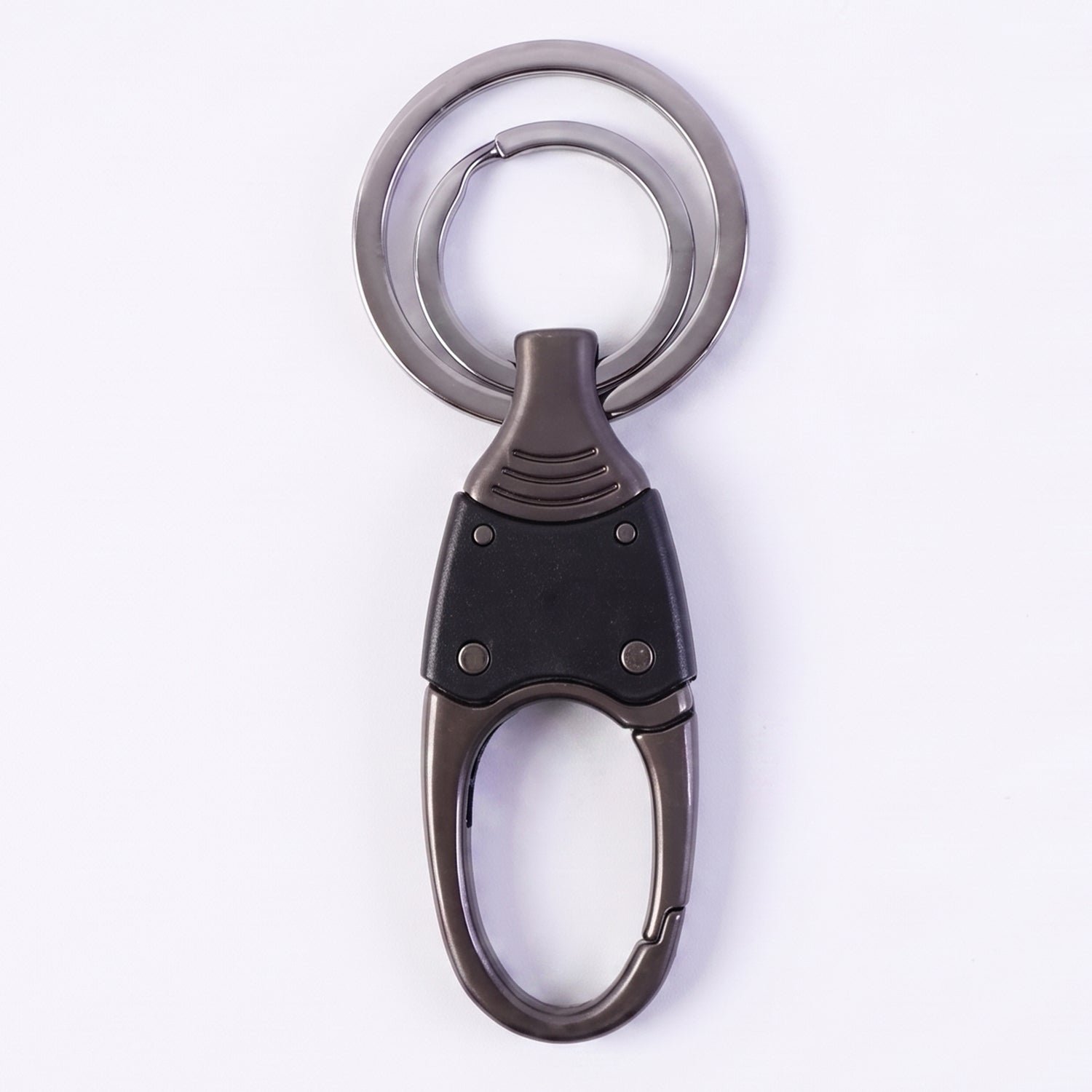 Metal Key Holder – Durable Dual Ring with Rotating Swivel - Image 4