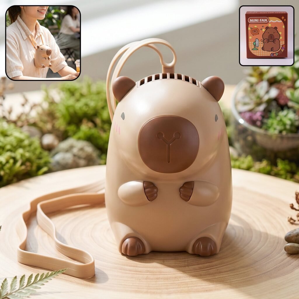 Mini Bear Fan – Rechargeable & Portable for Outdoor Use
