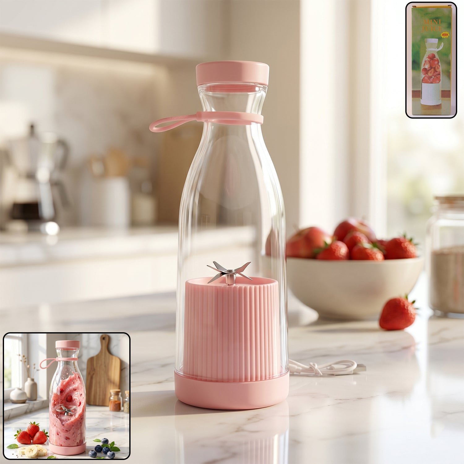 Portable Electric Juicer – Compact, USB Rechargeable & Easy to Use - Image 2