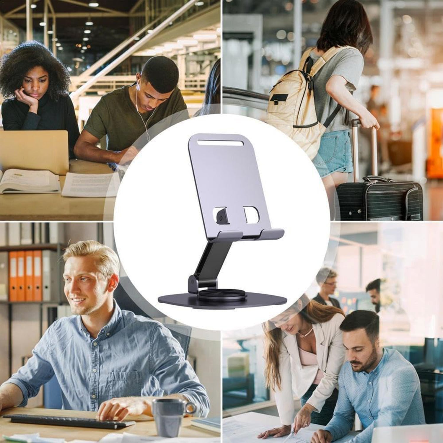 Foldable Mobile Stand - 360 - Rotatable & Adjustable | - Image 4