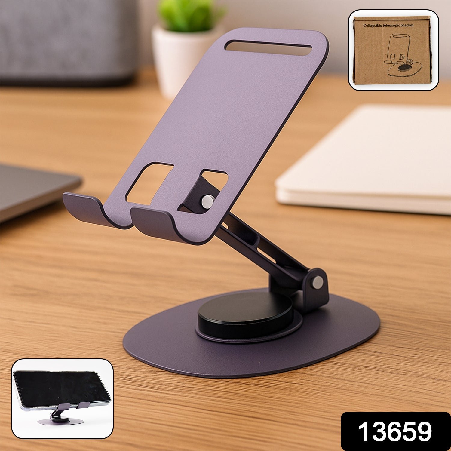 Foldable Mobile Stand - 360 - Rotatable & Adjustable | - Image 2