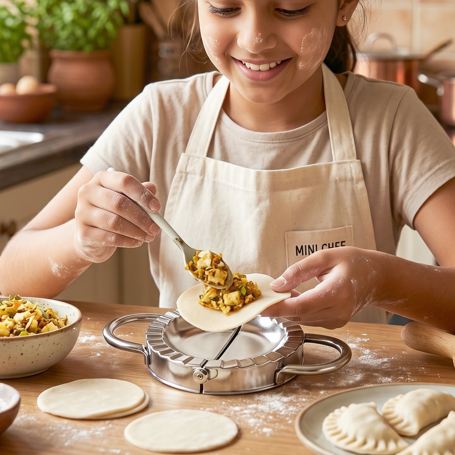 Stainless Steel Dumpling & Gujiya Maker – Durable & Easy to Use - Image 3