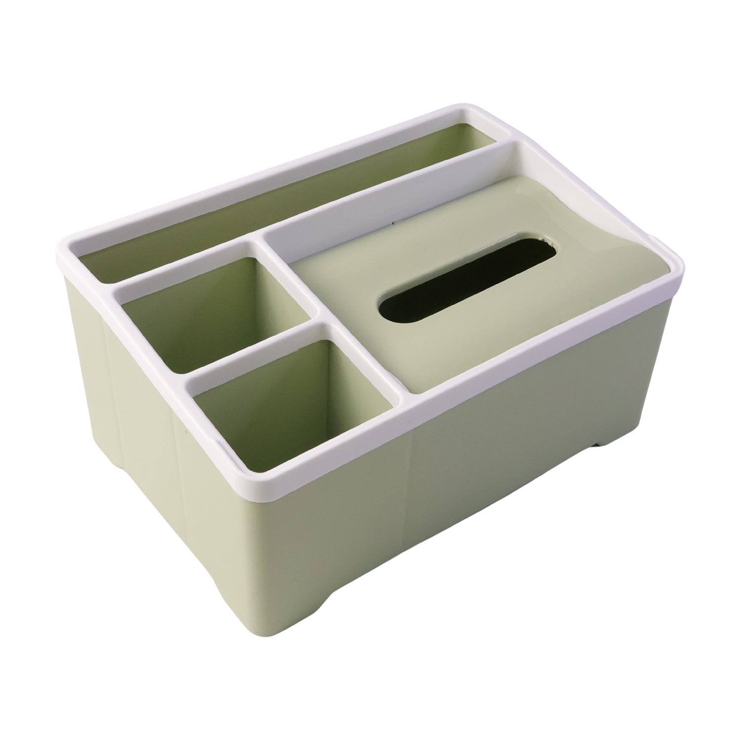 Multipurpose Plastic Organizer Box – Neat Storage with Tissue Holder - Image 5
