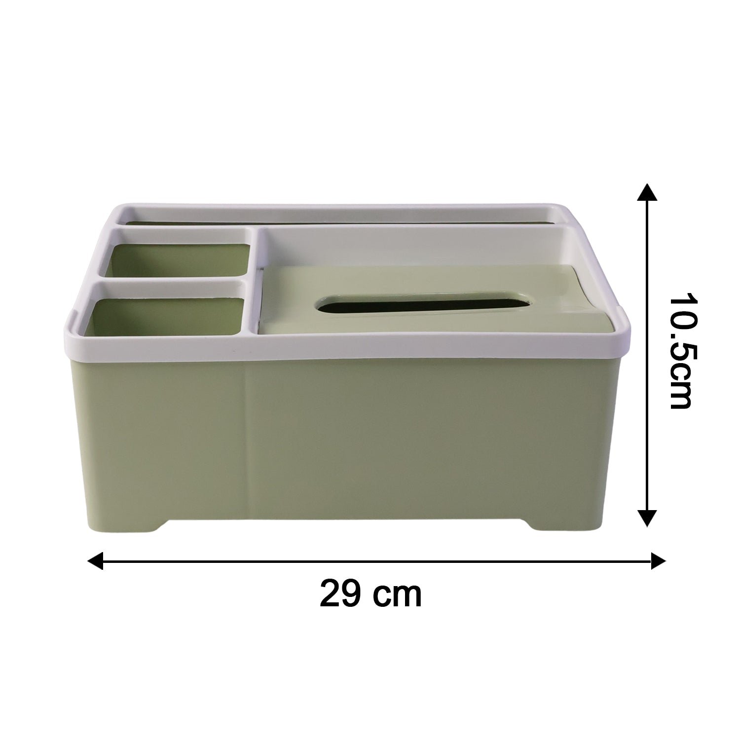 Multipurpose Plastic Organizer Box – Neat Storage with Tissue Holder - Image 6