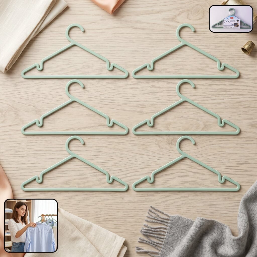Plastic Clothes Hangers – Non-Slip Design for Safe Grip and Organization