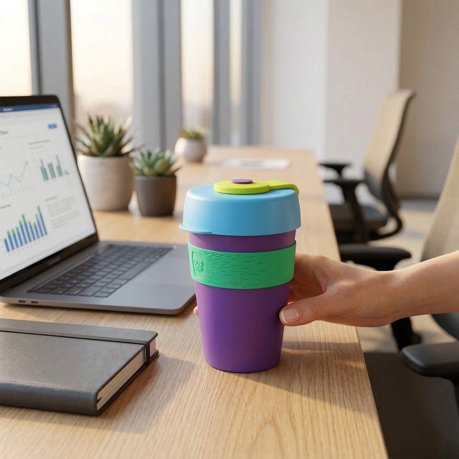 Reusable Colorful Travel Mug – Spill-resistant & Stylish 400 ML - Image 4