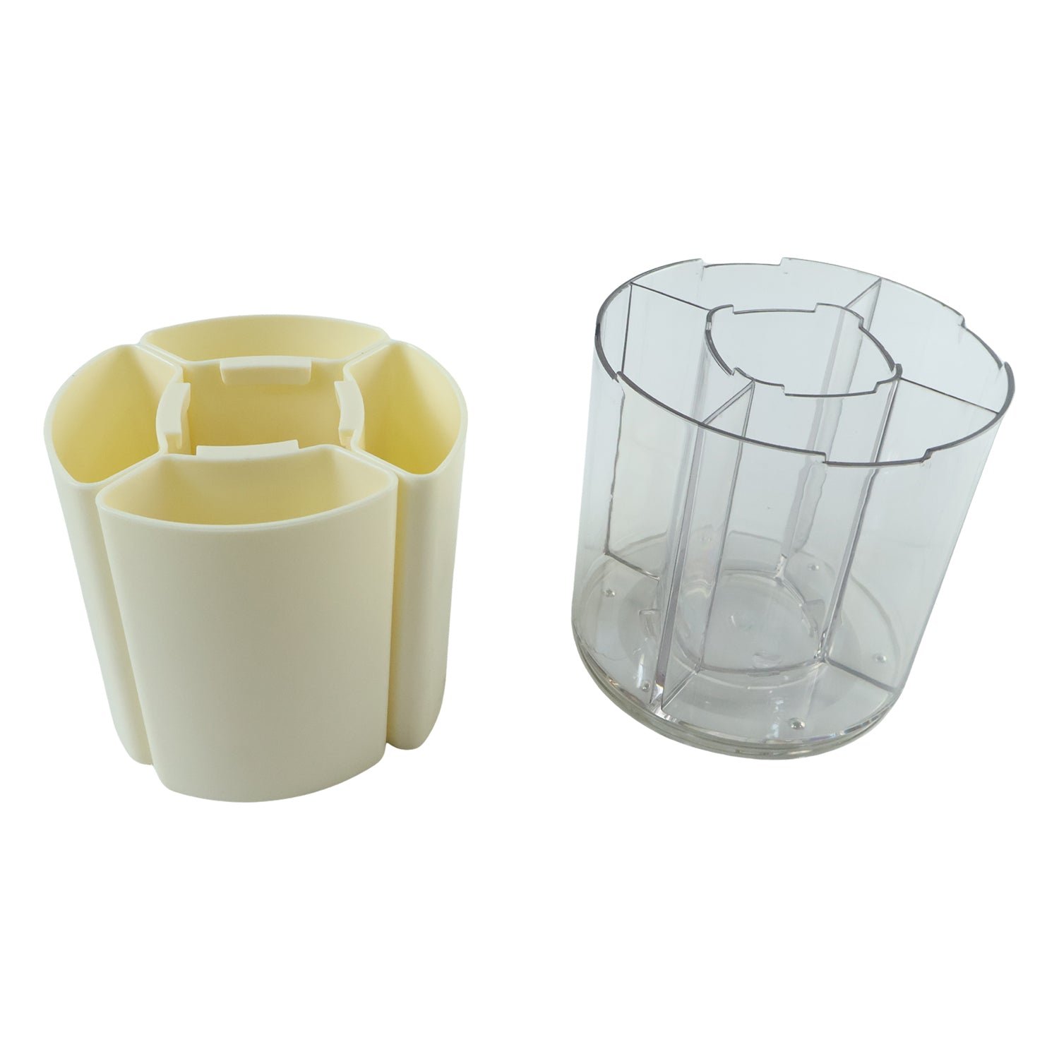 Rotating Desk Organizer – 5 Compartments with 360° Spin for Office & Home - Image 5