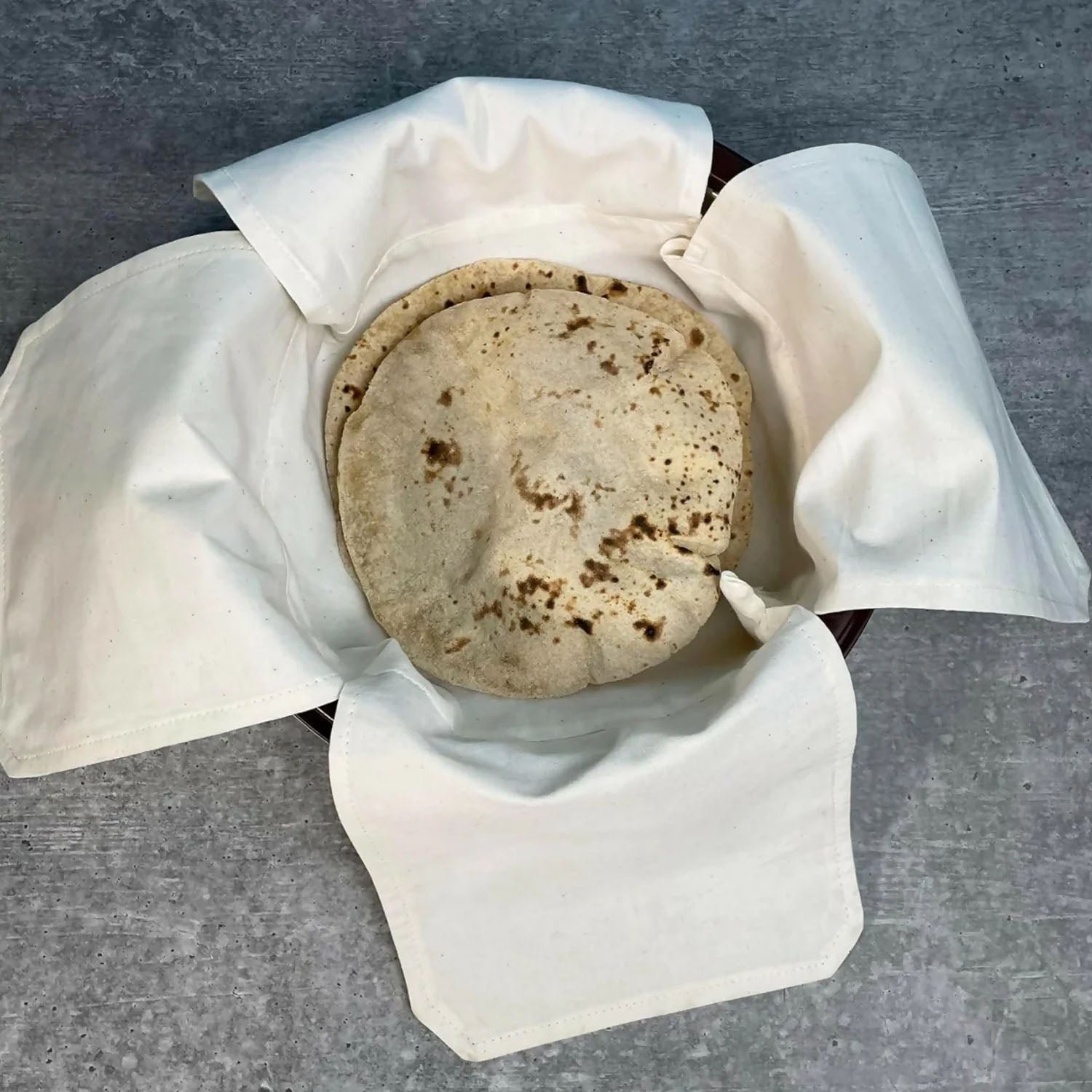 Cotton Roti Cloth Cover – Keep Rotis Warm & Soft Pack of 2 - Image 4