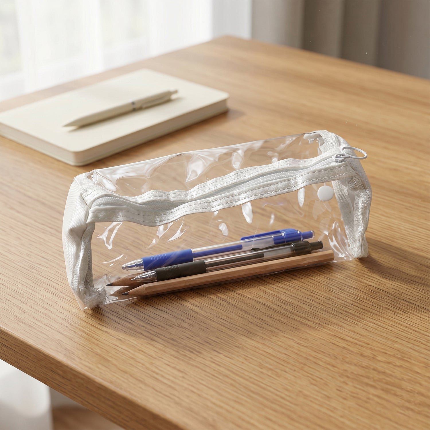 Transparent PVC Pencil Case – Stylish & Durable Stationery Organizer - Image 5