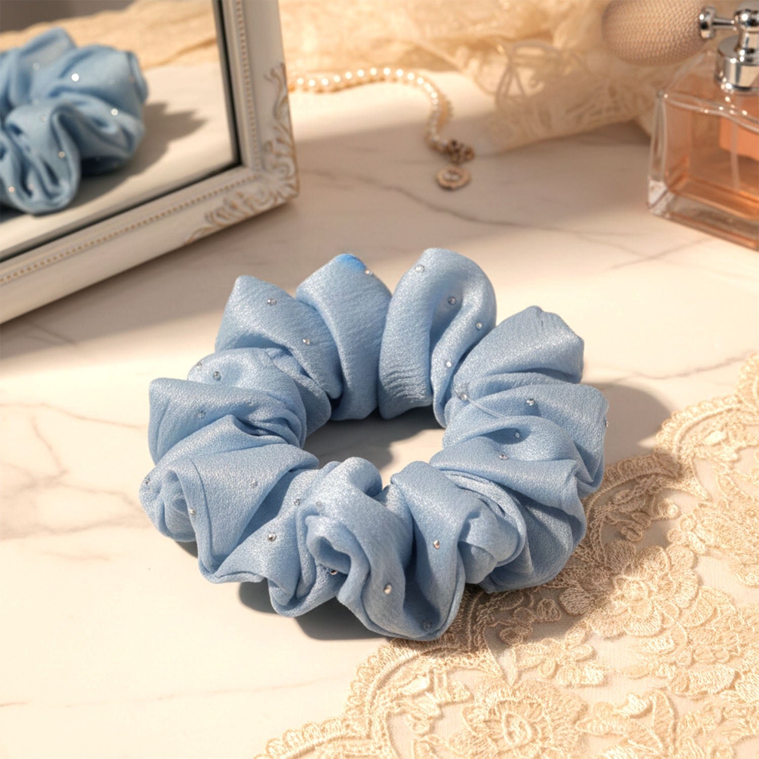 Soft Fabric Hair Scrunchie – Gentle, Stylish Hair Tie - Image 3