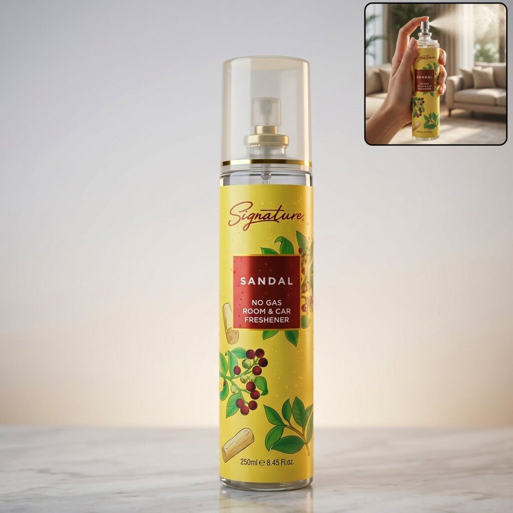 Sandalwood Room & Car Freshener – Long-lasting Natural Fragrance