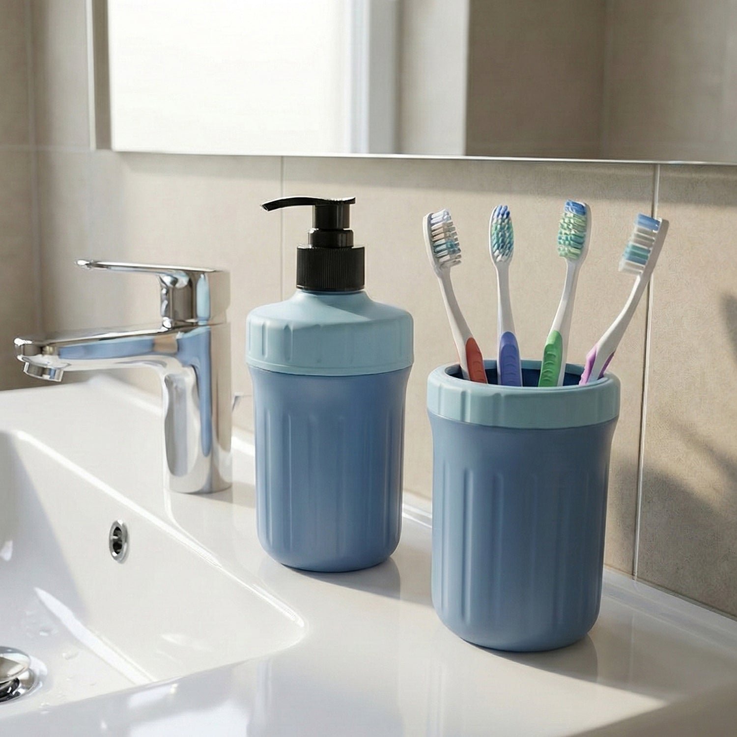 Multipurpose Soap Dispenser with Utility Holder – Compact & Practical Set - Image 4