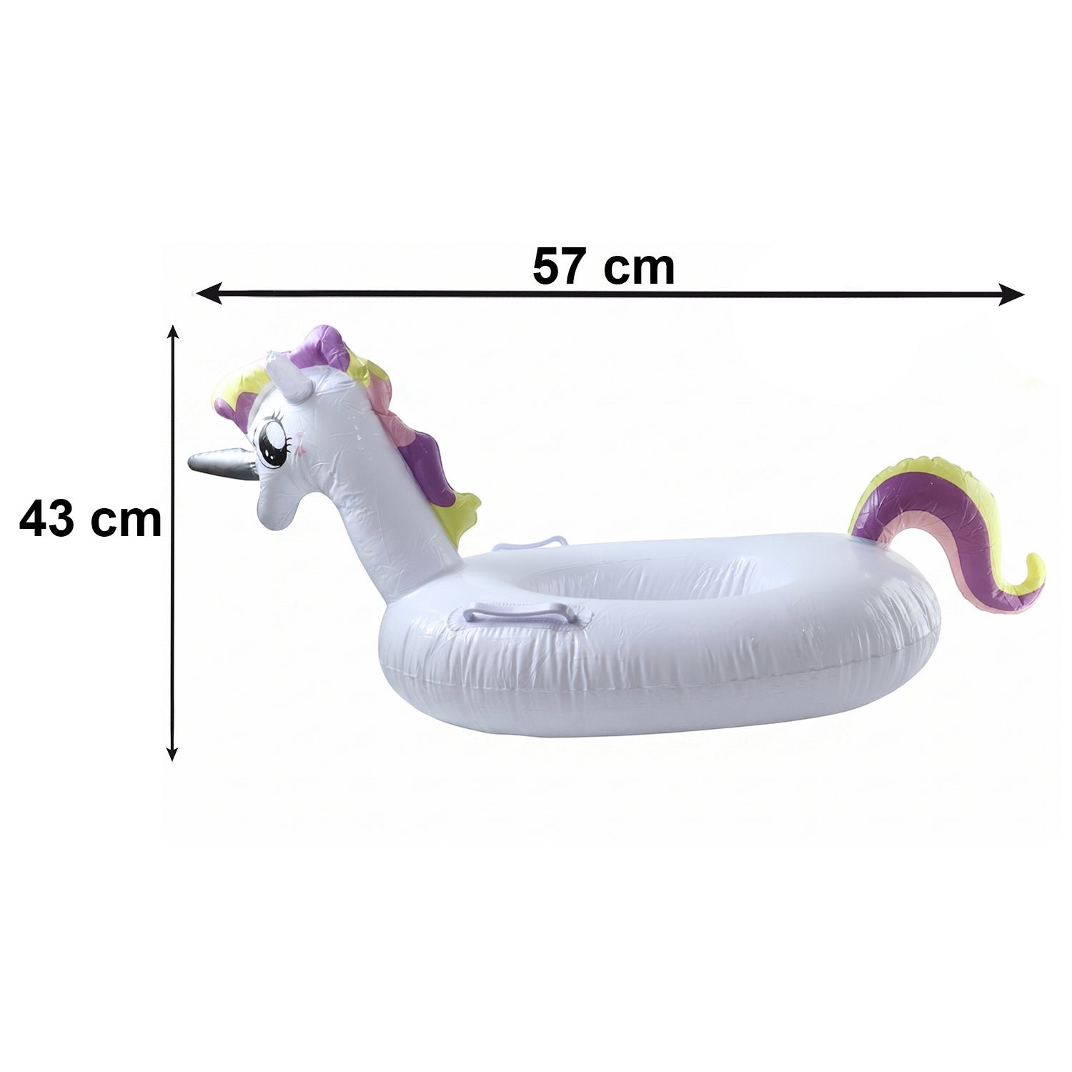 Kids Inflatable Unicorn Swim Ring – Durable Pool Float with Handles - Image 6