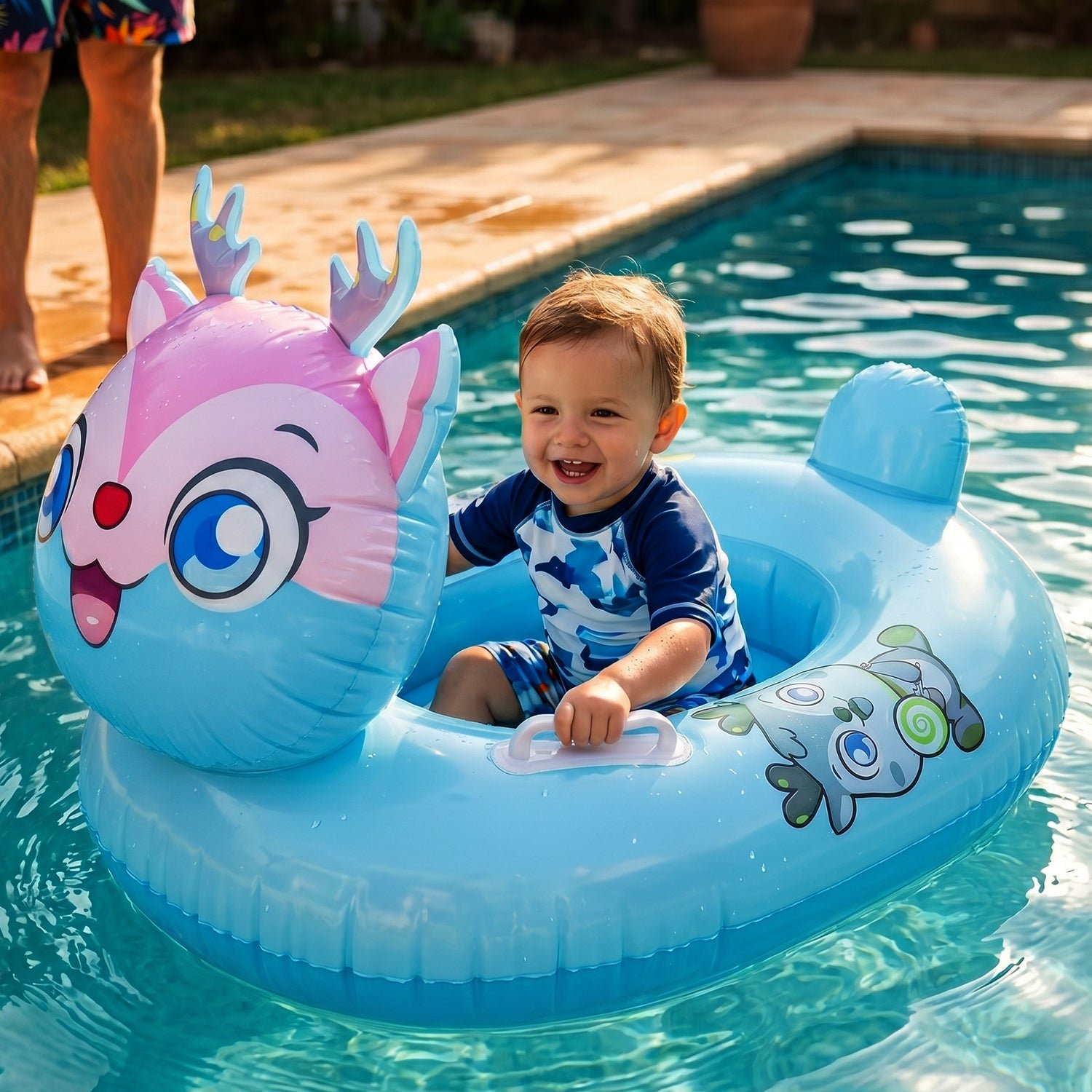 Kids Inflatable Cartoon Animal Swim Ring – Safe Water Support - Image 4