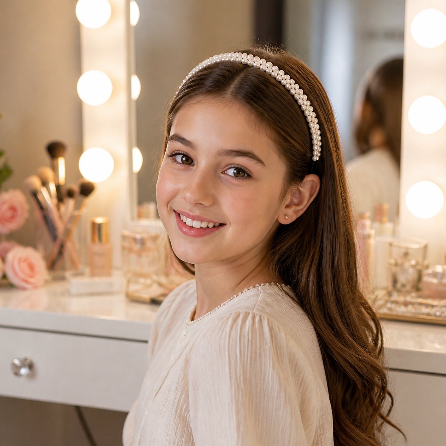 Lightweight Pearl Hairband – Elegant & Comfortable for Women - Image 2