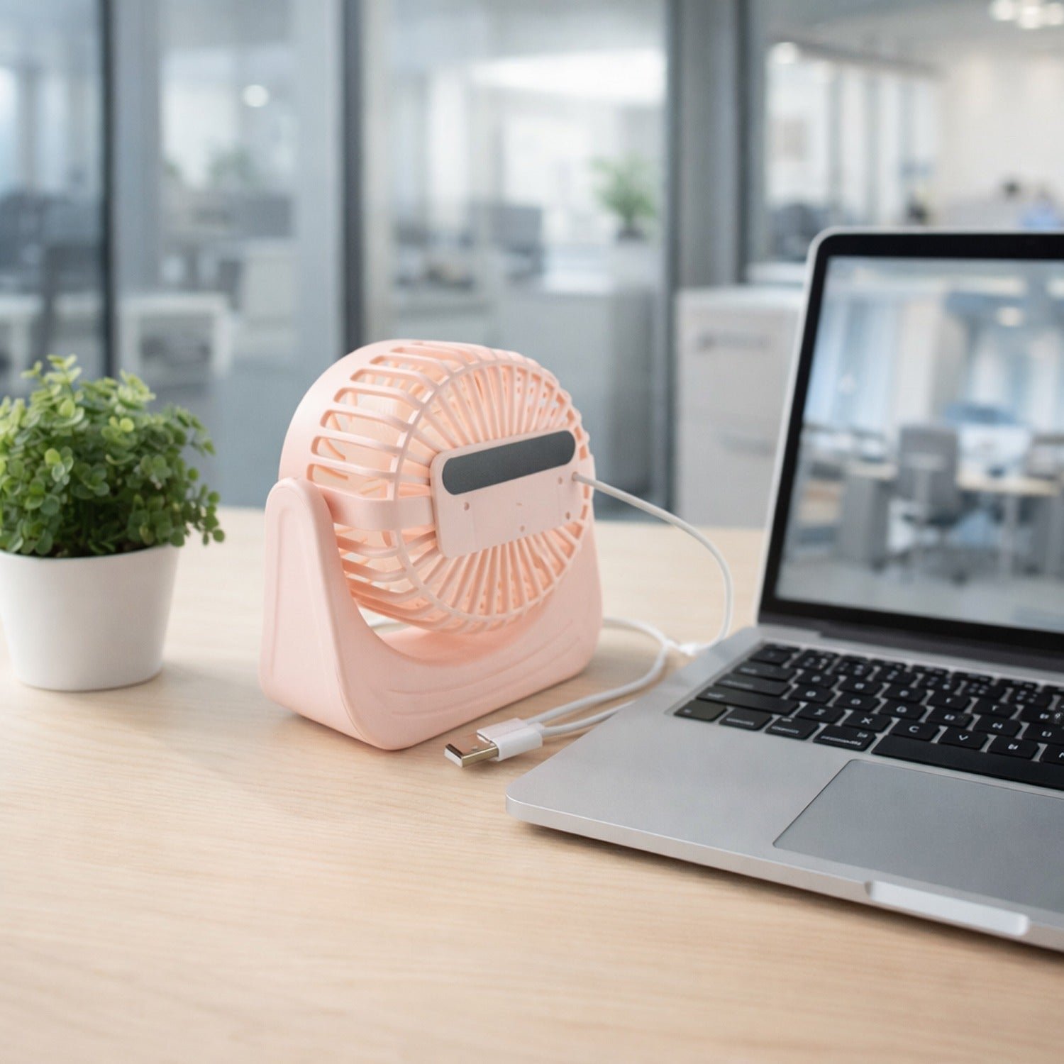 Silent Mini Desk Fan – Rechargeable, Adjustable Tilt & USB - Image 5