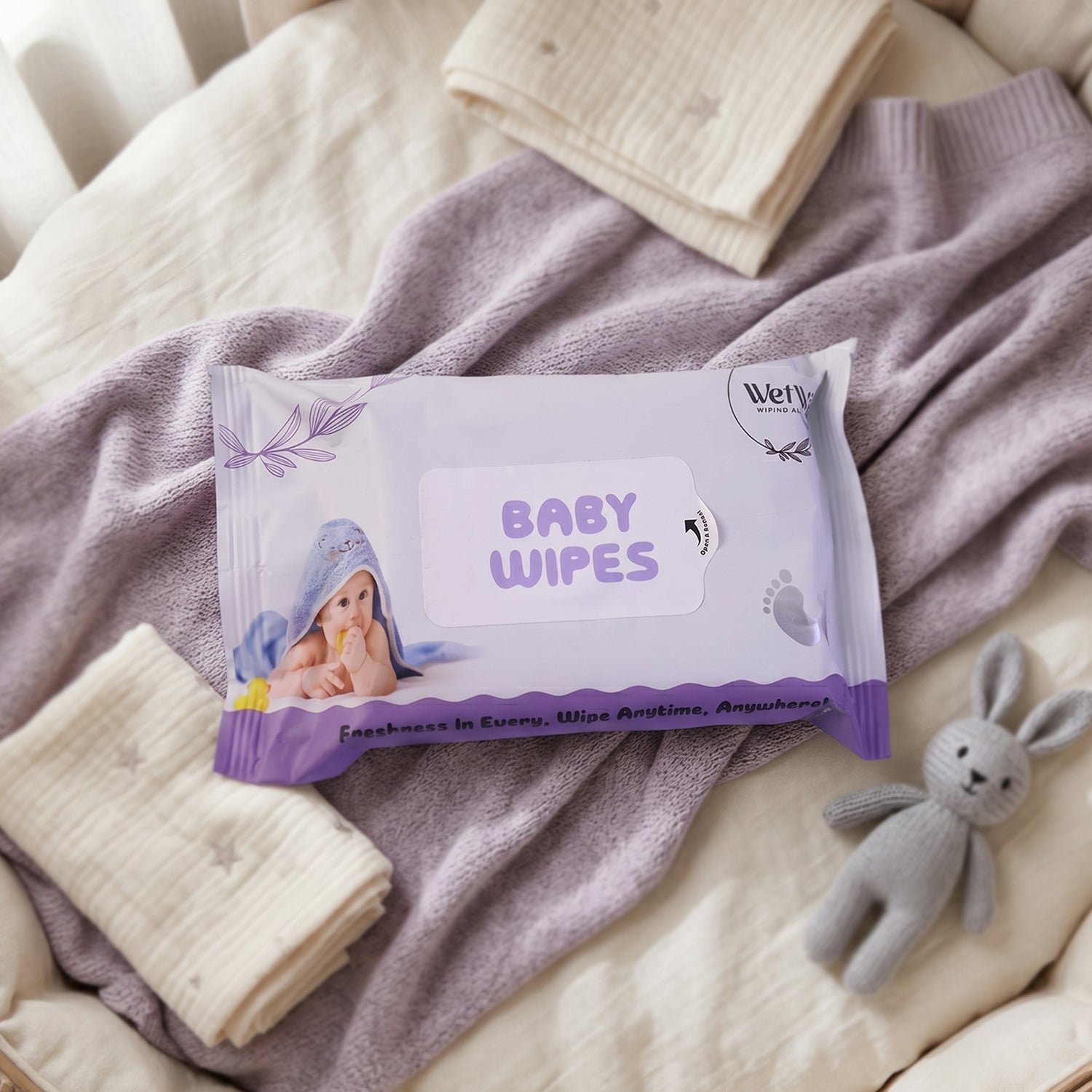 Travel Fresh Baby Wet Wipes – Gentle & Portable for Sensitive Skin - Image 3
