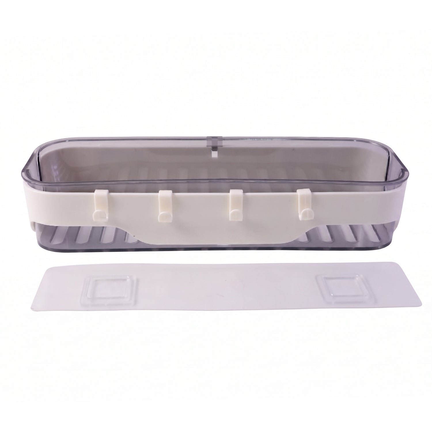 Bathroom Wall Shelf – Space-Saving with Hooks & Modern Design - Image 4