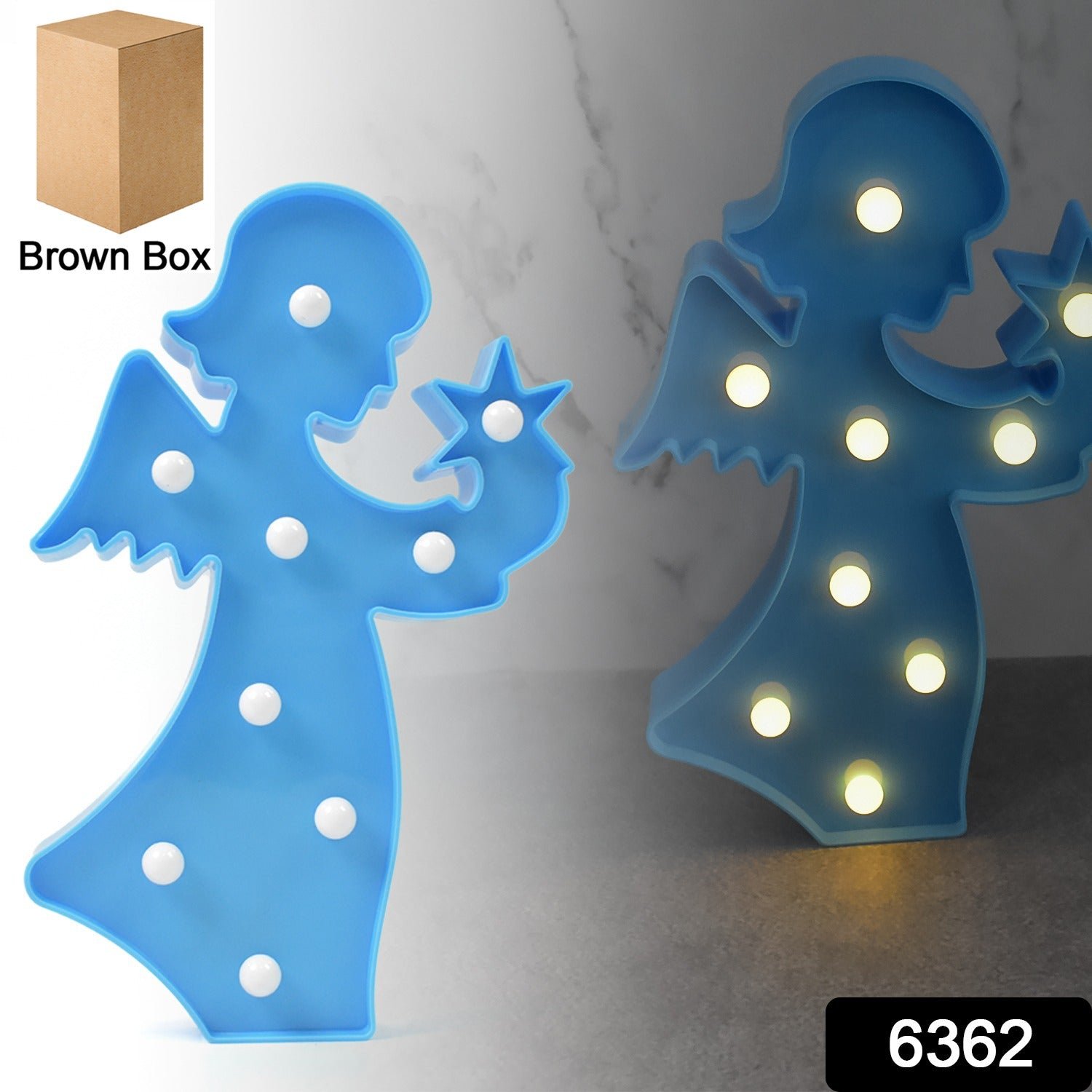 LED Angel Night Light - Battery Operated Room Decor | Deskrova - Image 2