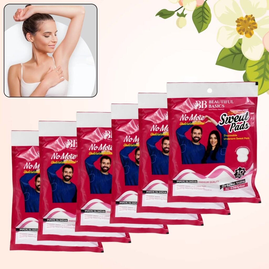Underarm Sweat Pads - Disposable, Absorbent | Beautiful Basics