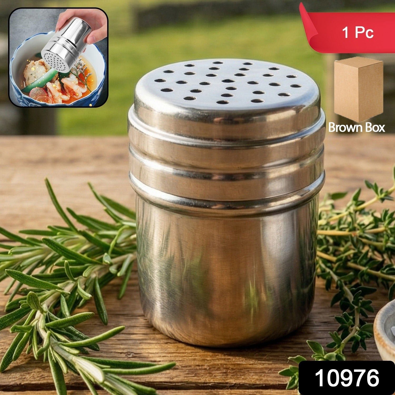 Stainless Steel Spice Shaker – Durable Kitchen Seasoning Container - Image 2