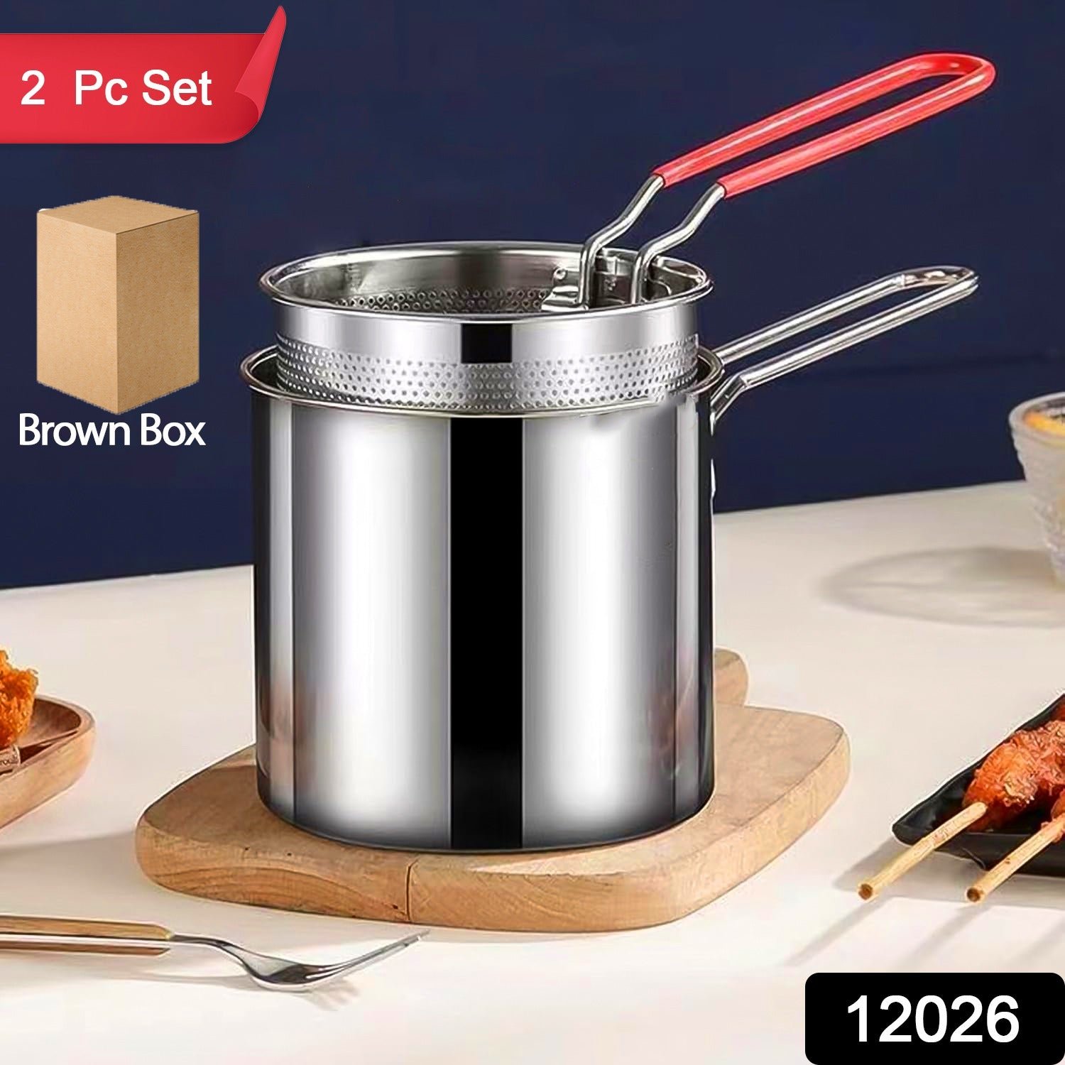 Deep Frying Pot – Stainless Steel with Strainer Basket | FirePot - Image 2