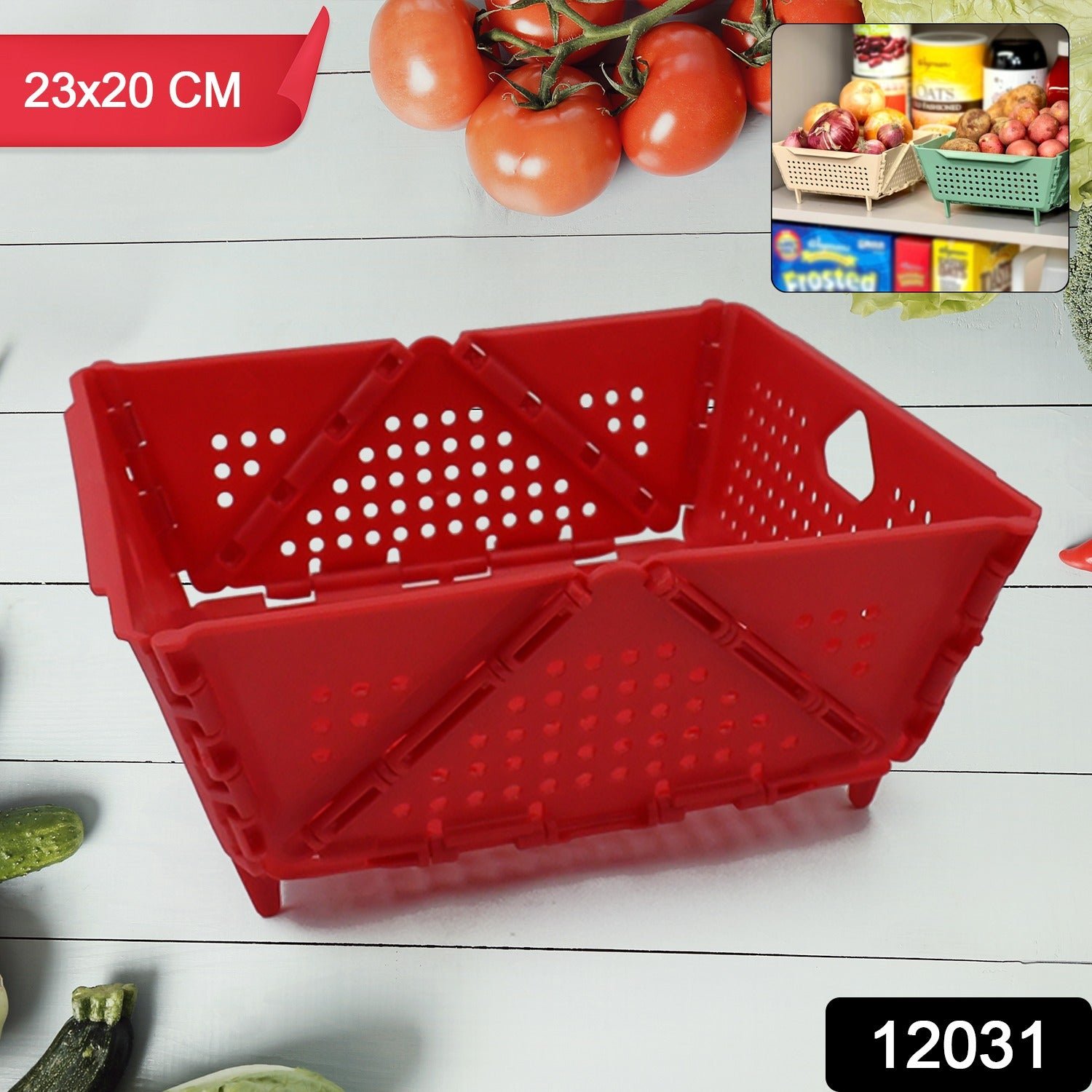 Foldable Storage Basket – Ventilated & Space-Saving | Tidy Table - Image 2