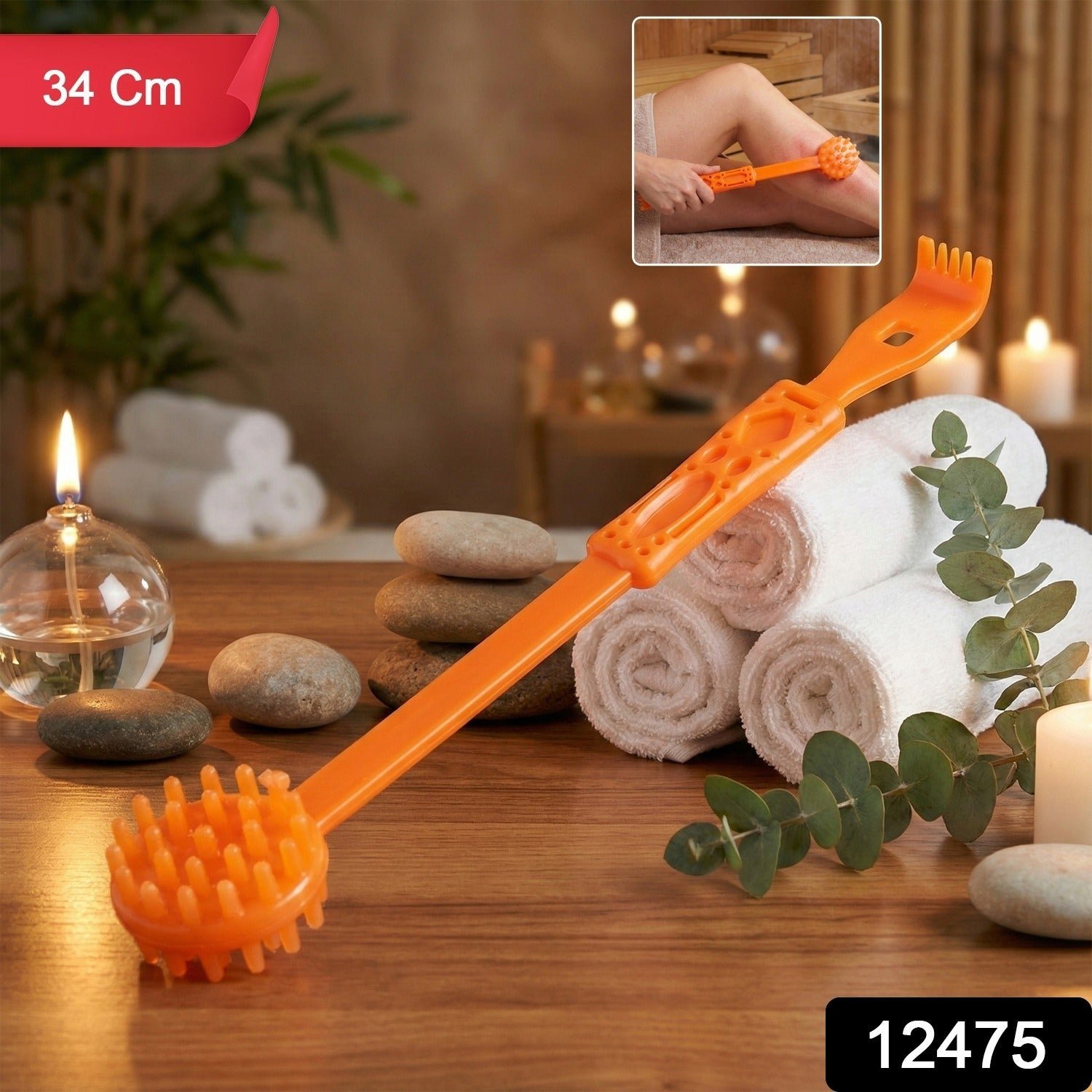 Body Massage Roller Stick – Dual-Head Long Handle for Deep Relief - Image 2