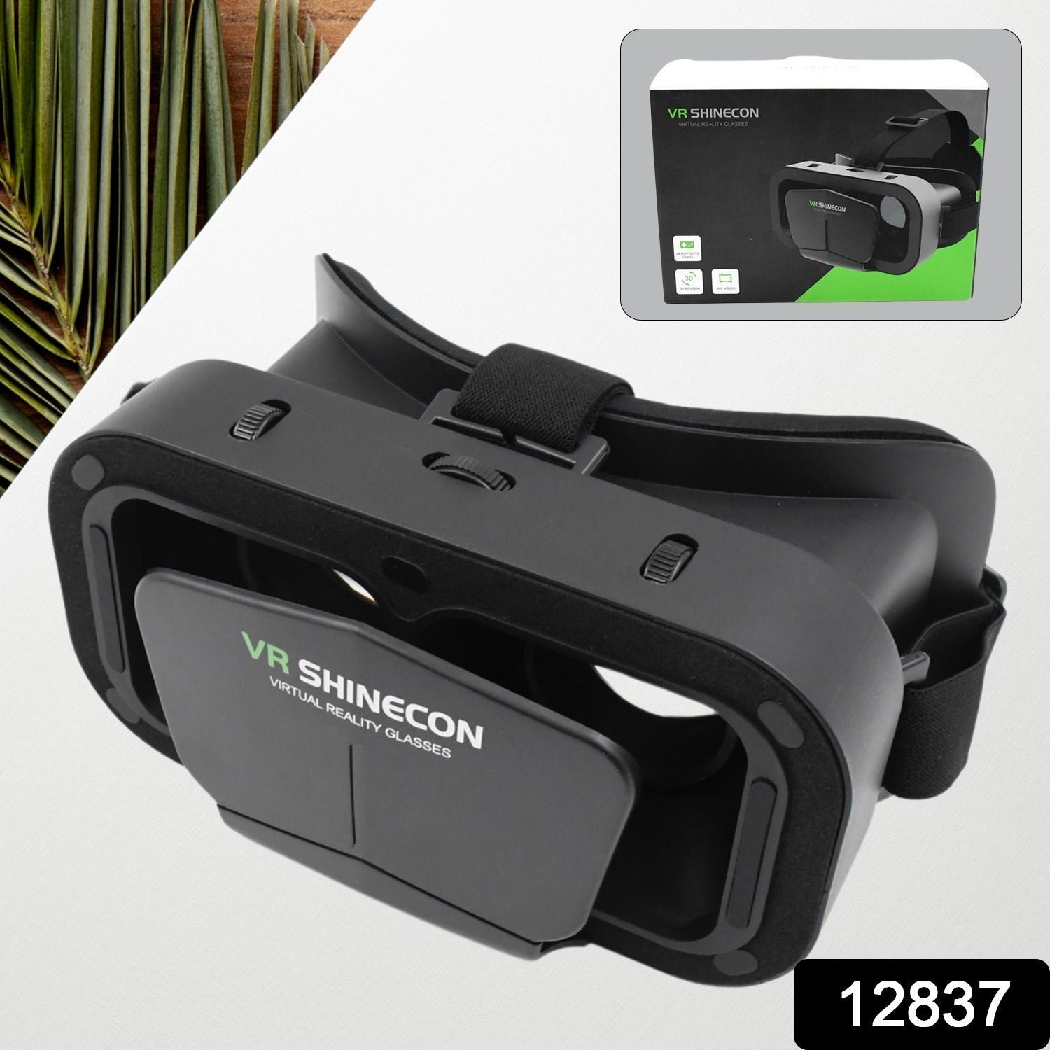 3D VR Box Headset – Adjustable Lenses for Comfortable VR Experience