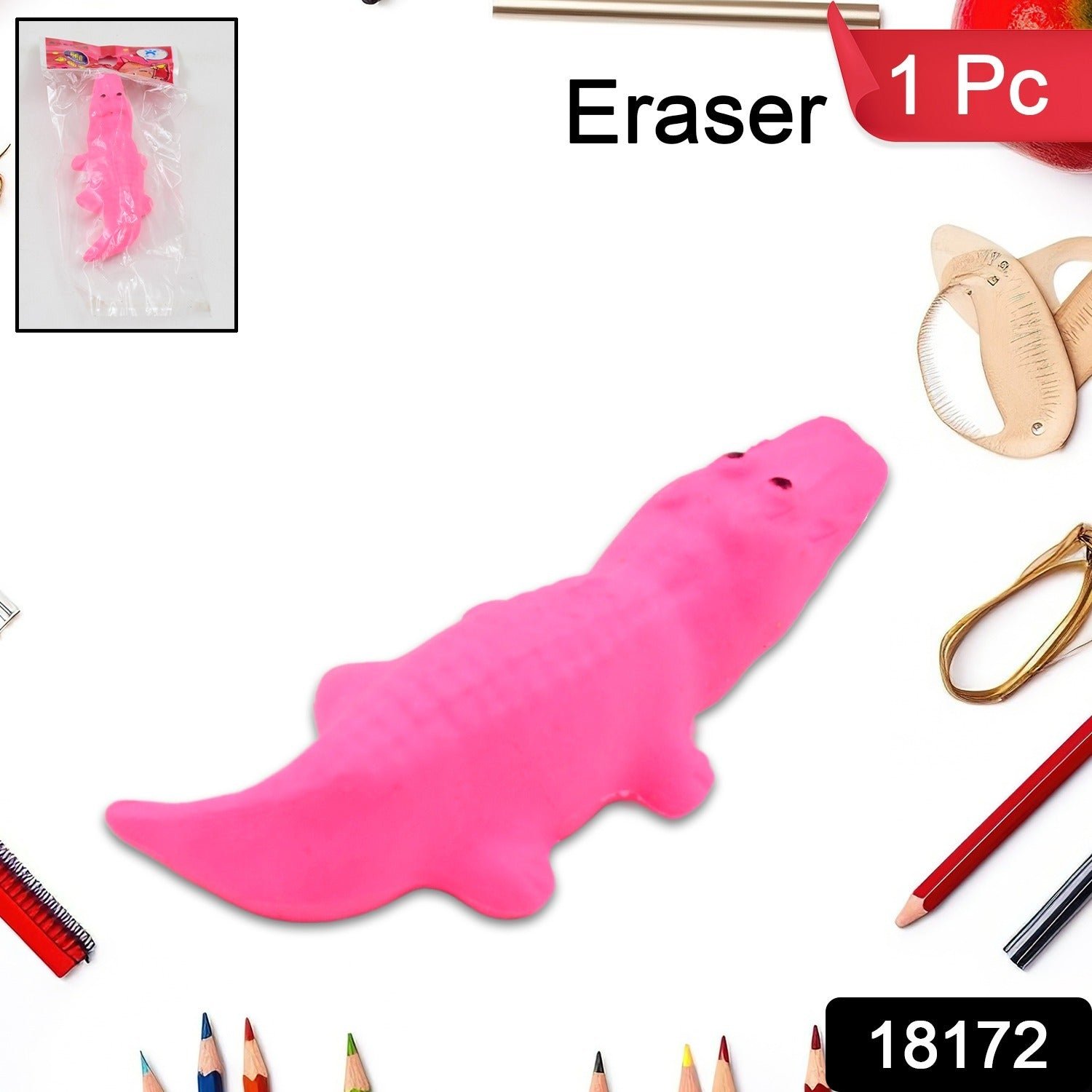 Animal Eraser for Kids - Cute & Educational Stationery | Writezo - Image 2