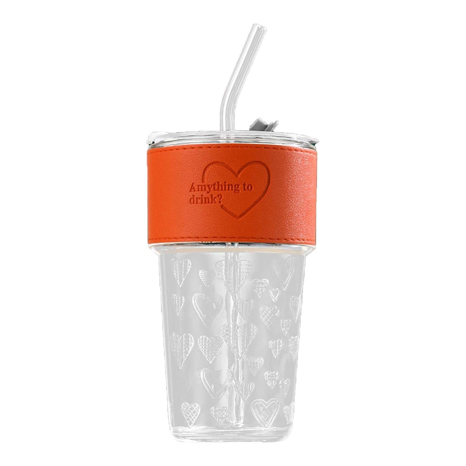 Glass Drinking Tumbler – Spill-Resistant Lid & Elegant Design - Image 5