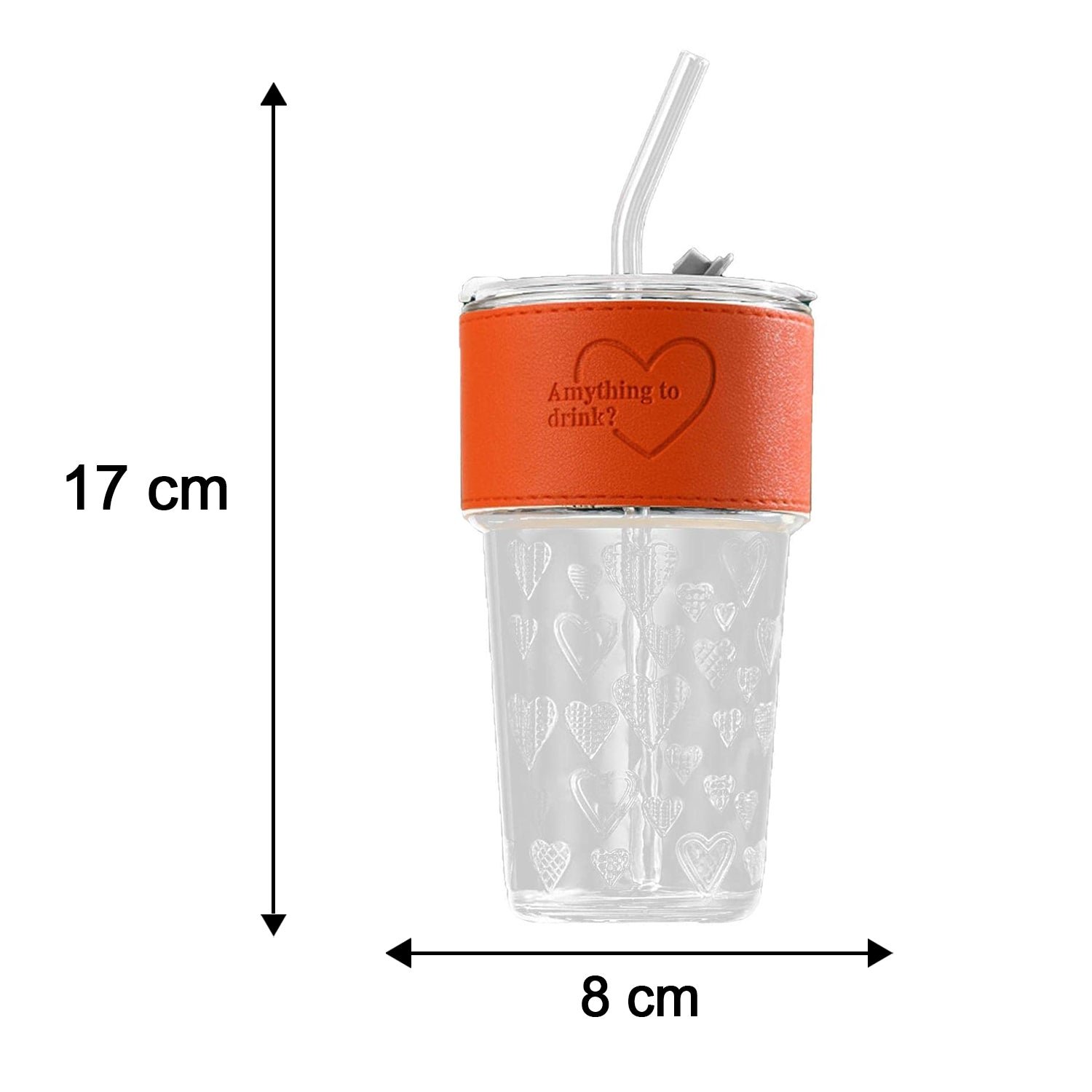 Glass Drinking Tumbler – Spill-Resistant Lid & Elegant Design - Image 6