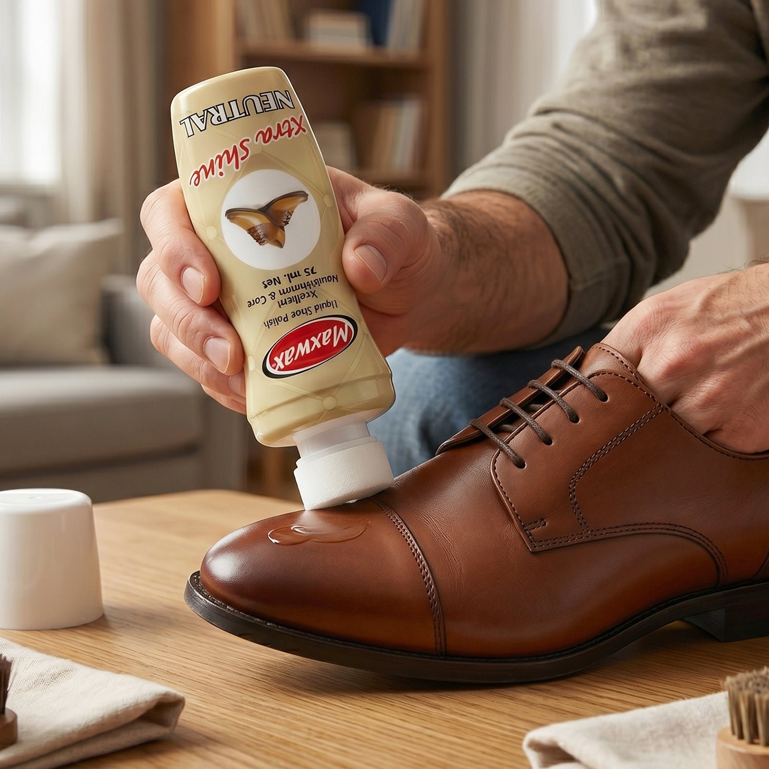 Neutral Liquid Shoe Polish – Instant Shine & Leather Care - Image 3