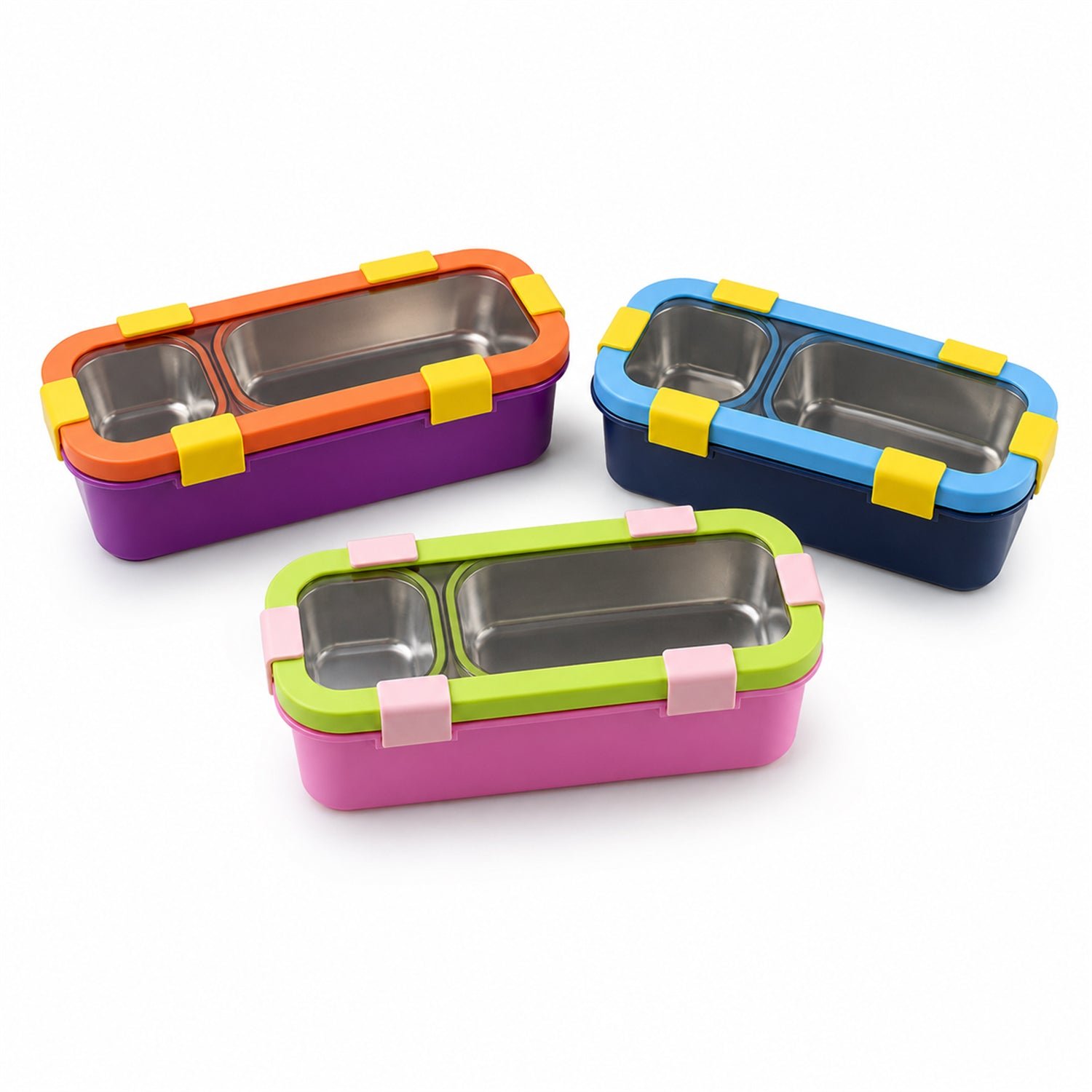 Stainless Steel Leak-Proof Lunch Box – 2 Compartments & Secure Seal - Image 5