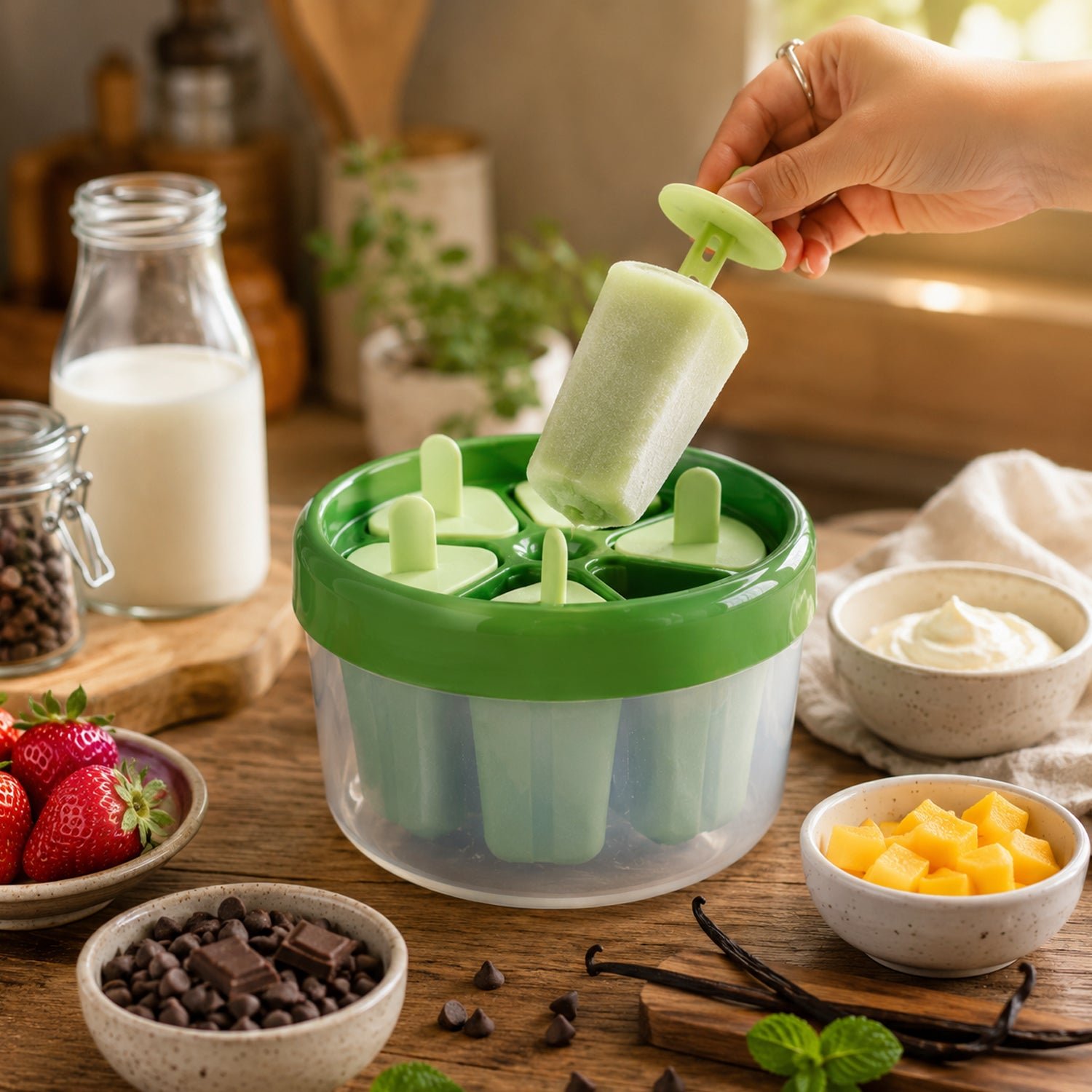 Plastic Ice Candy Popsicle Maker – 8 Molds for Homemade Treats - Image 5