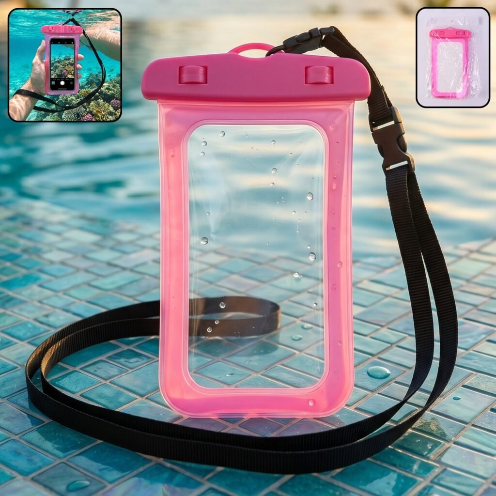 Waterproof Mobile Pouch Cover – Keeps Phones Safe & Dry