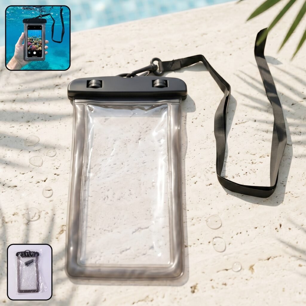 Waterproof Mobile Pouch – Secure, Clear Touchscreen Cover for Outdoors