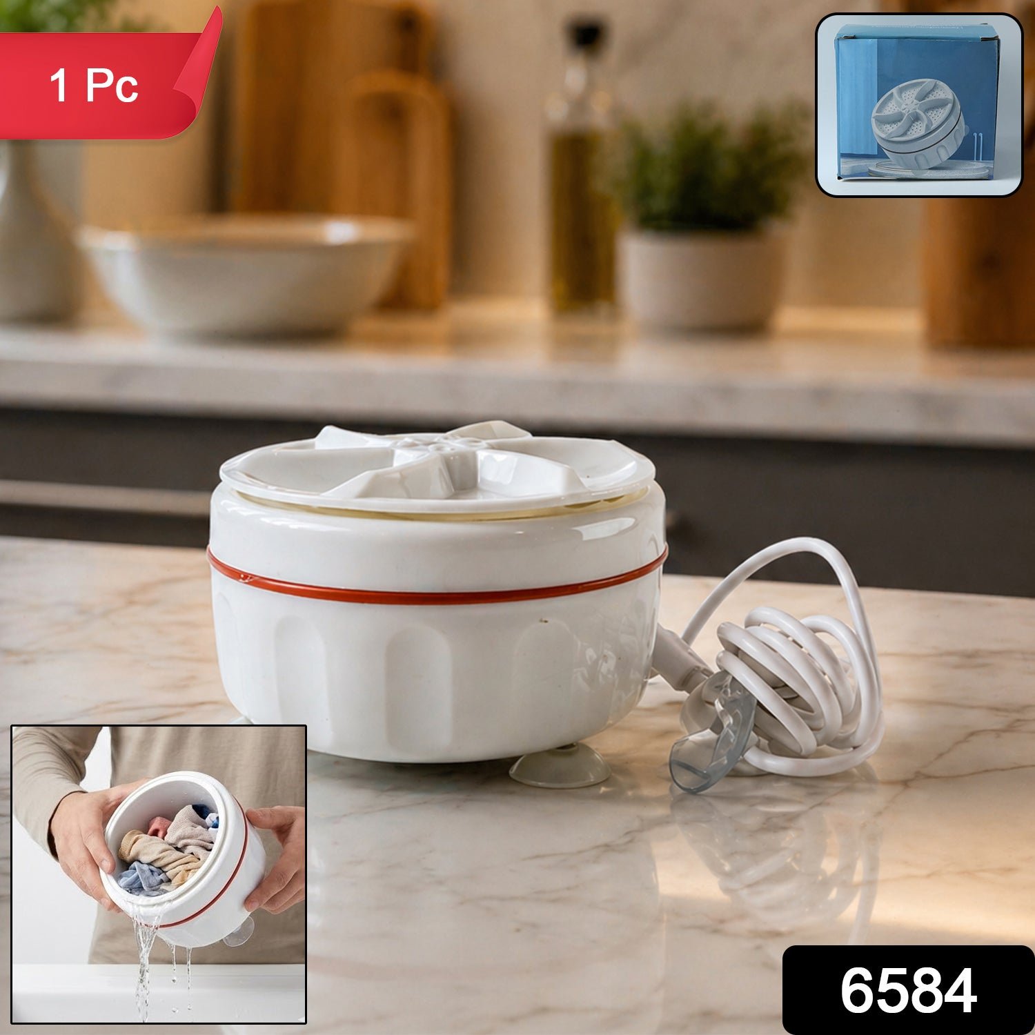 Portable Mini Electric Washing Machine – Compact & Easy to Use - Image 2