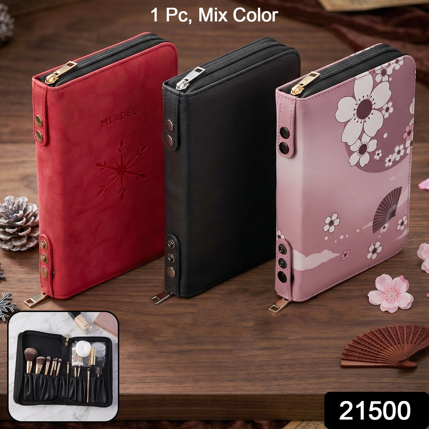 Makeup Organizer Bag – Elegant & Travel-Friendly Design - Image 2