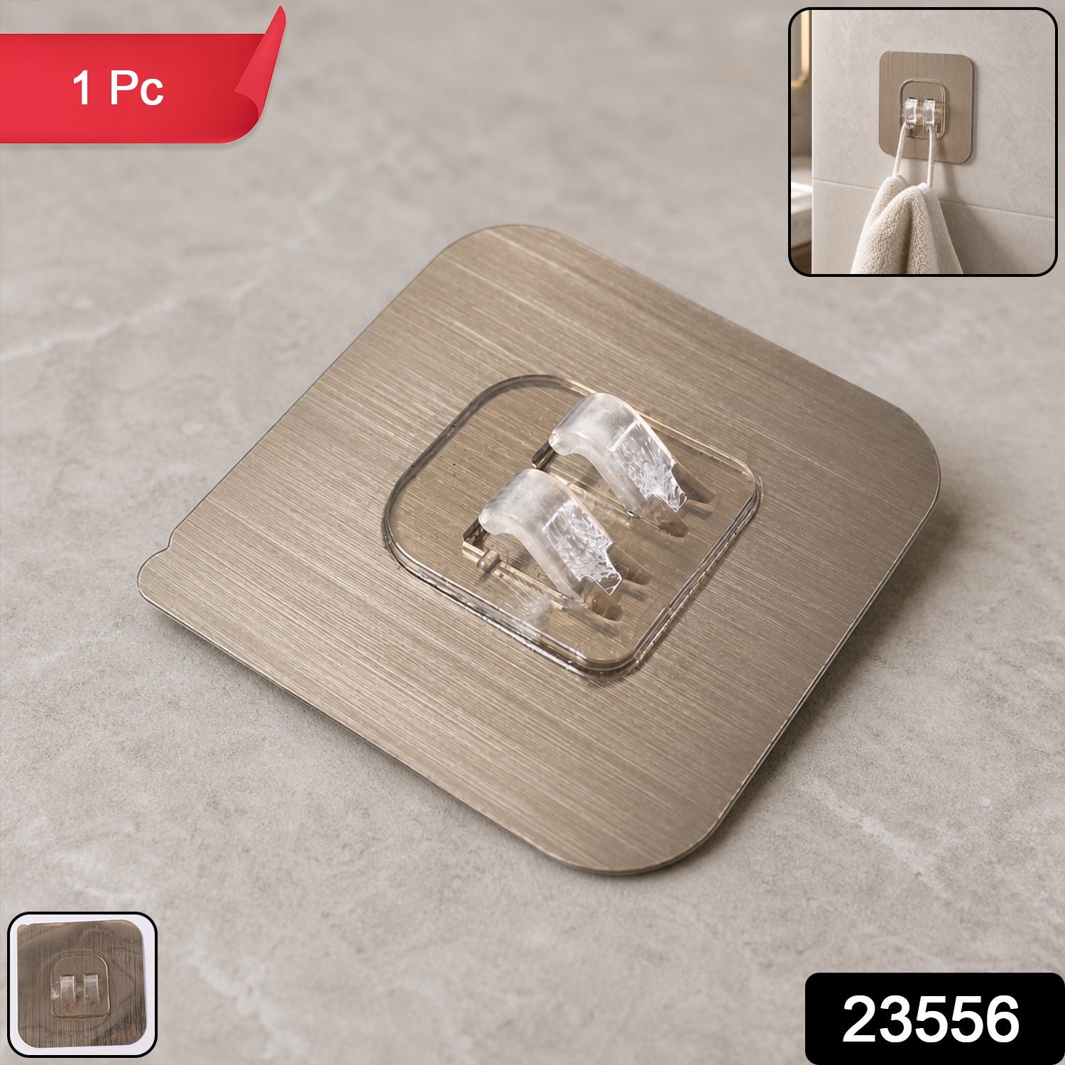 Adhesive Plastic Wall Hook – Strong Hold & Easy Installation - Image 2