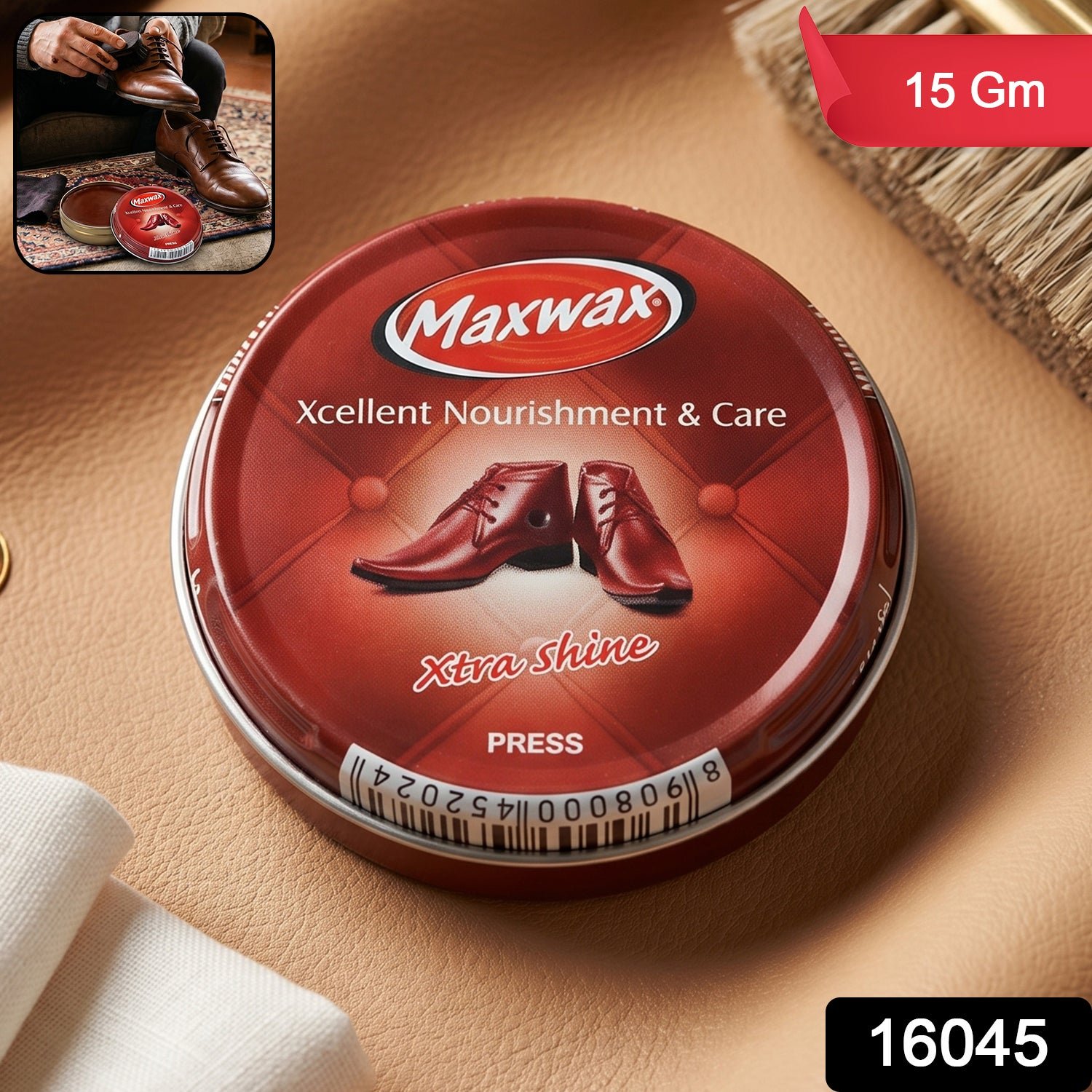 Shoe Care – Instant Shine & Protective Brown Cream for Leather Shoes - Image 2