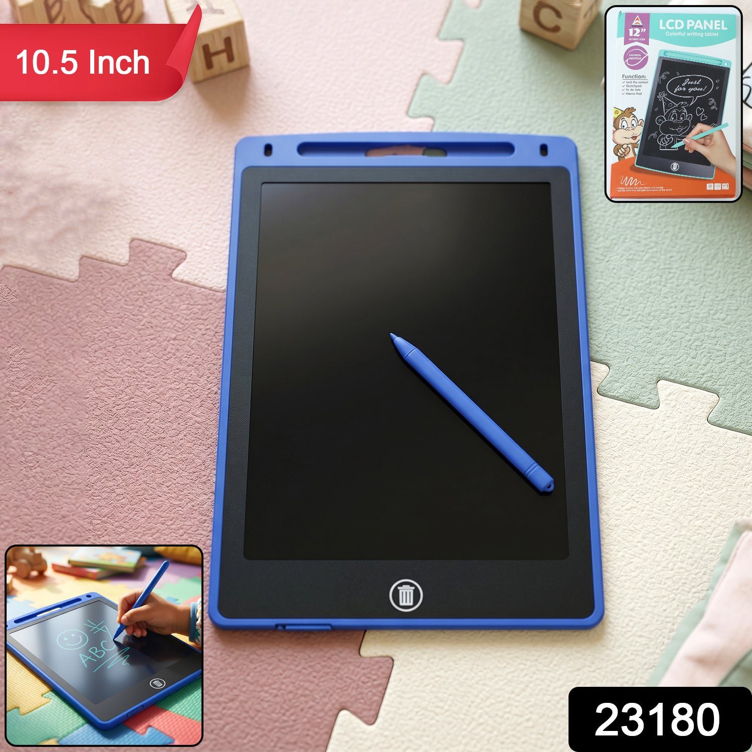 10.5 Inch LCD Writing Tablet – Reusable for Kids & Office - Image 2