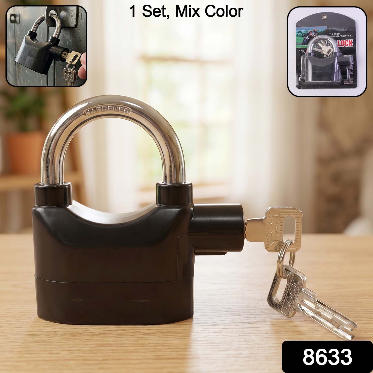 Security Alarm Padlock – Heavy Duty Anti-Theft Lock | Safora - Image 2