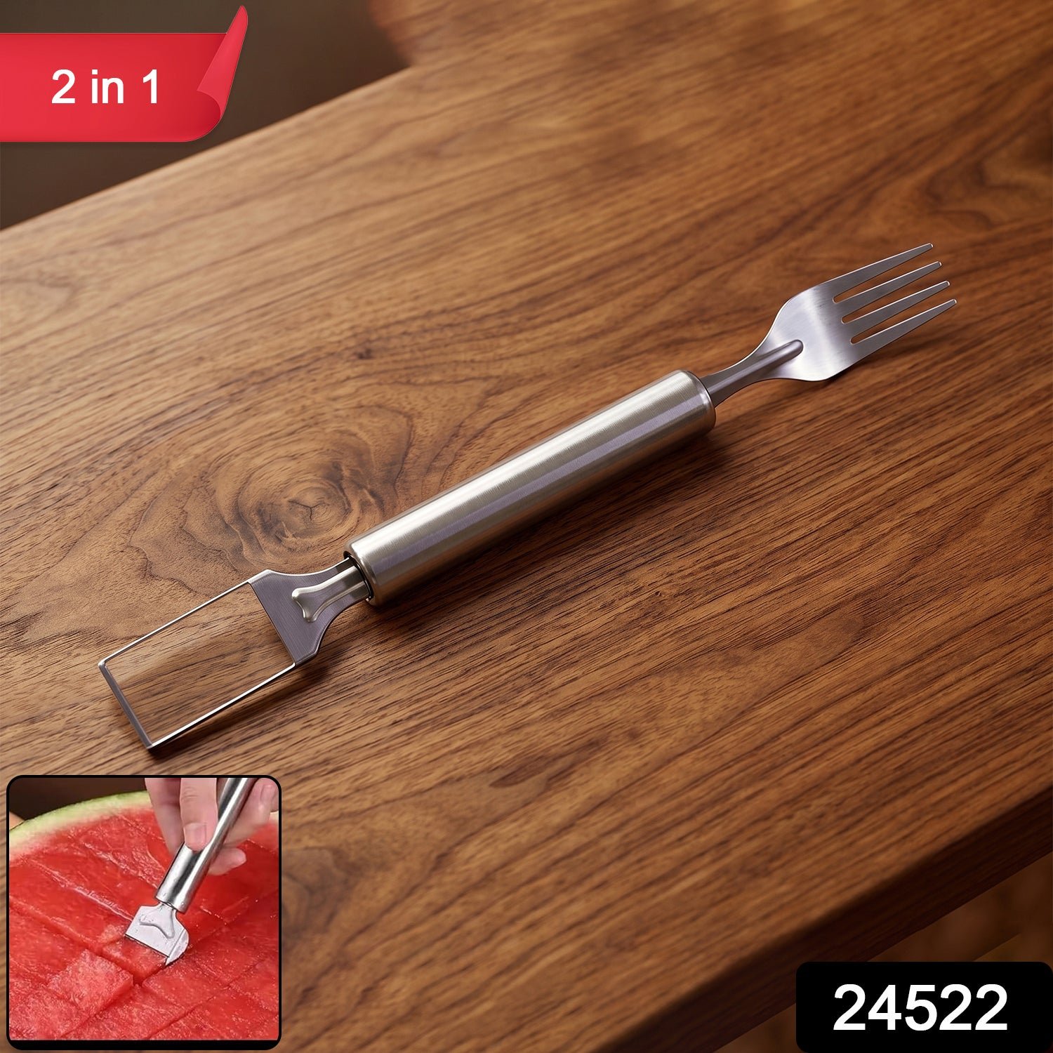 Watermelon Slicer – 2-in-1 Cutter & Server for Easy Fruit Prep - Image 2